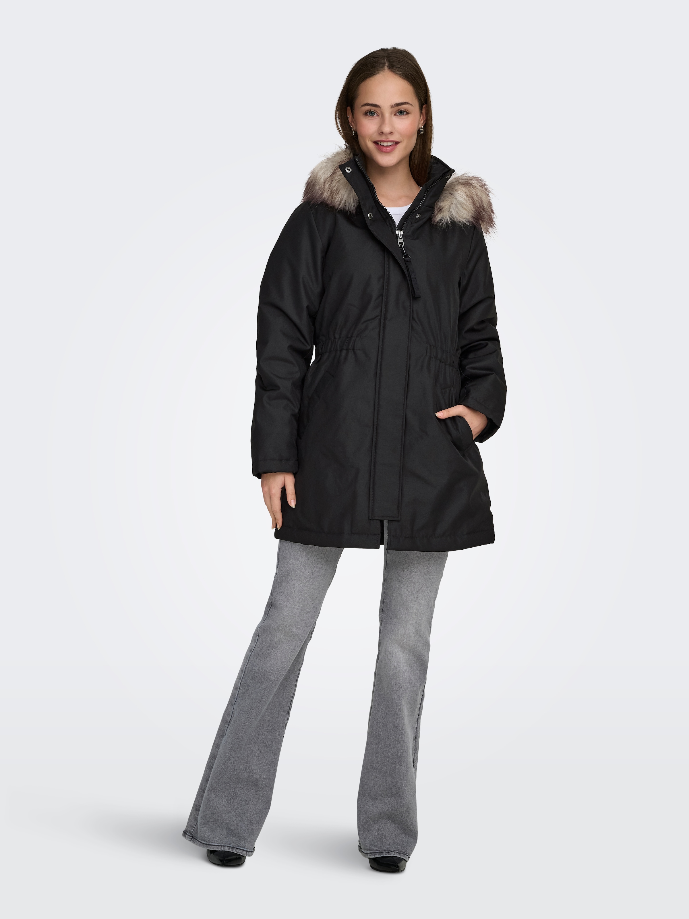 ONLY Parka »ONLMATHILDA WINTER FUR PARKA OTW« mit Kapuze