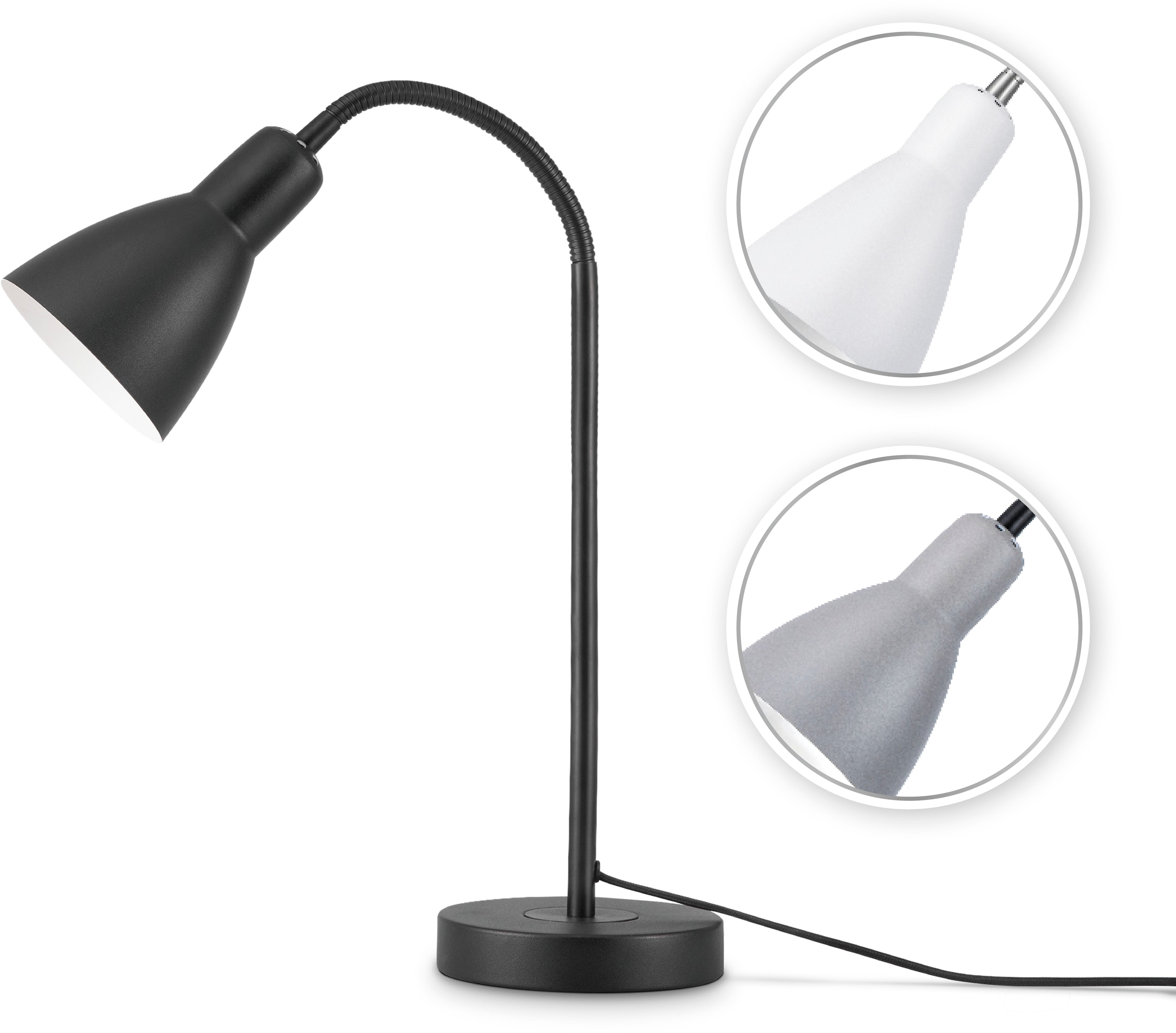 Paco Home Tischleuchte »WILHELM« E27 mit kompatiblen Dimmer und Leuchtmittel