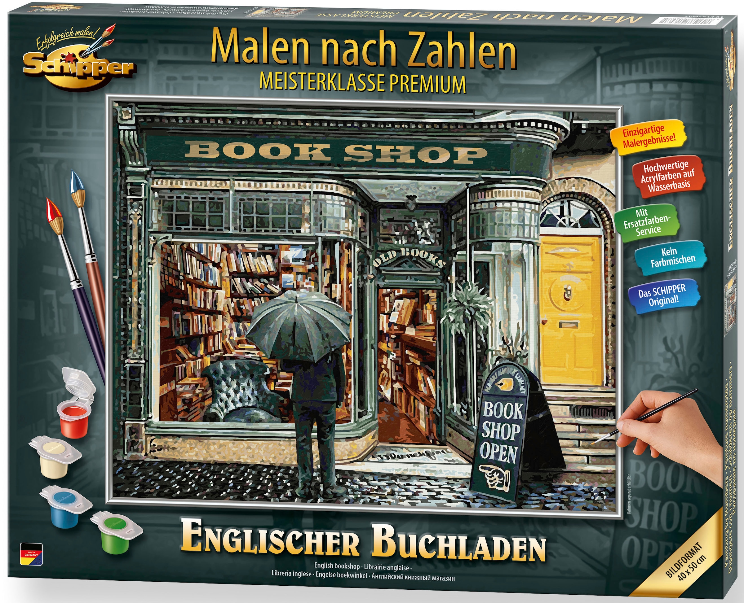 Schipper Malen nach Zahlen »Meisterklasse Premium - Englischer Buchladen«, Made in Germany