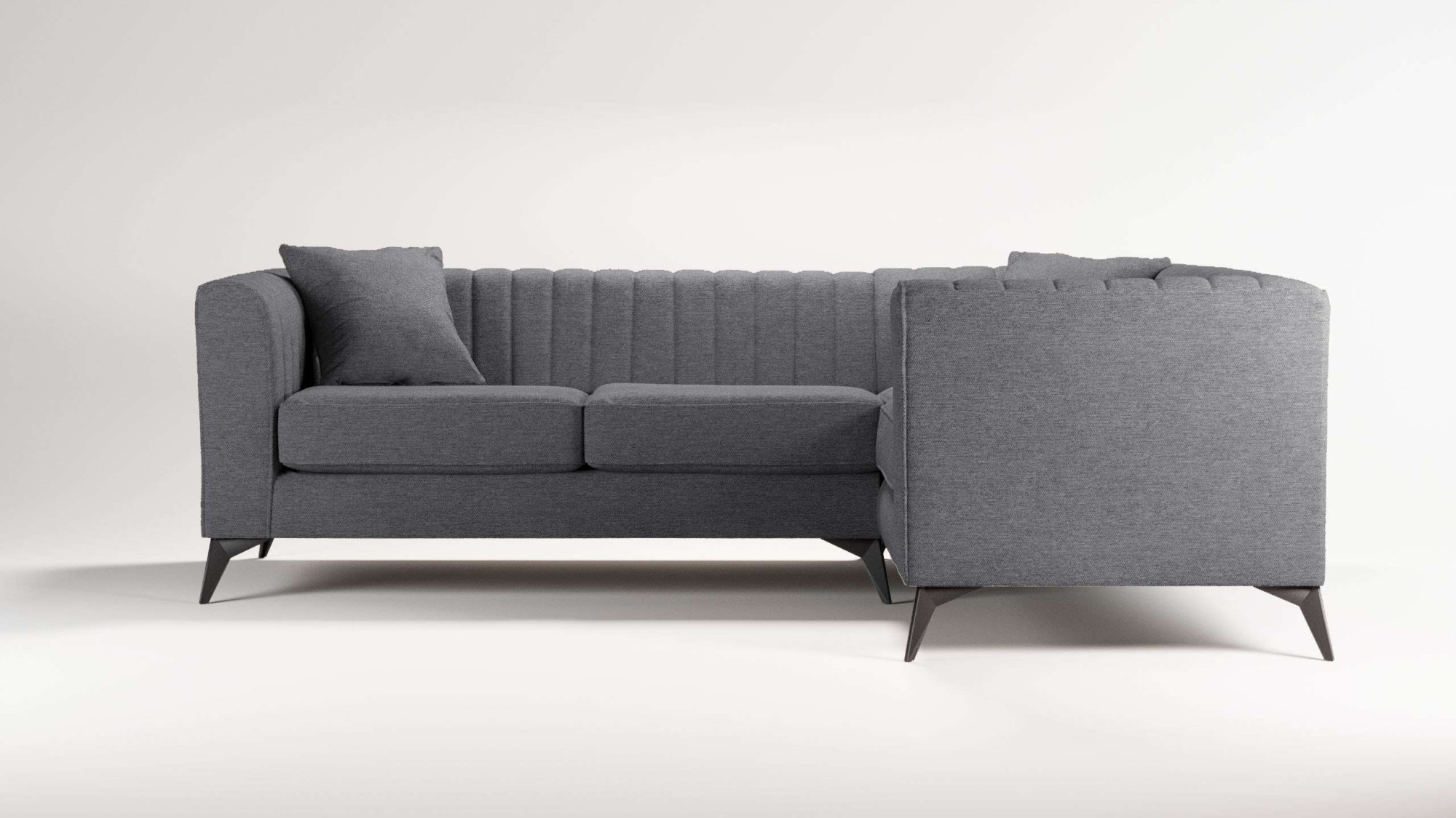 Places of Style Ecksofa »MATTHEW L-Form ideal für kleine Räume, Maße B/T/H: günstig online kaufen