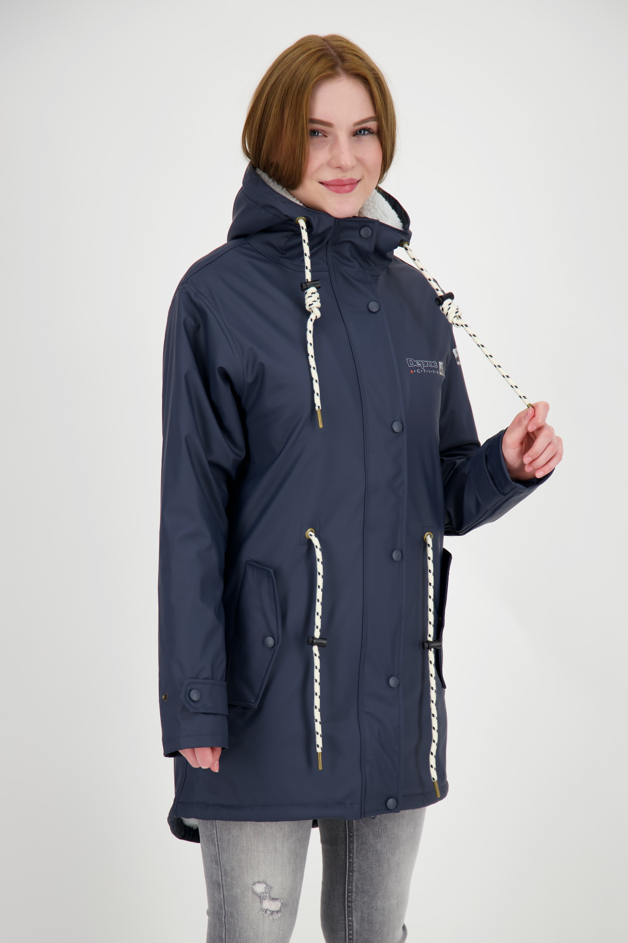 DEPROC Active Regenjacke »Friesennerz ELLESMERE WOMEN« auch in Großen Größen erhältlich