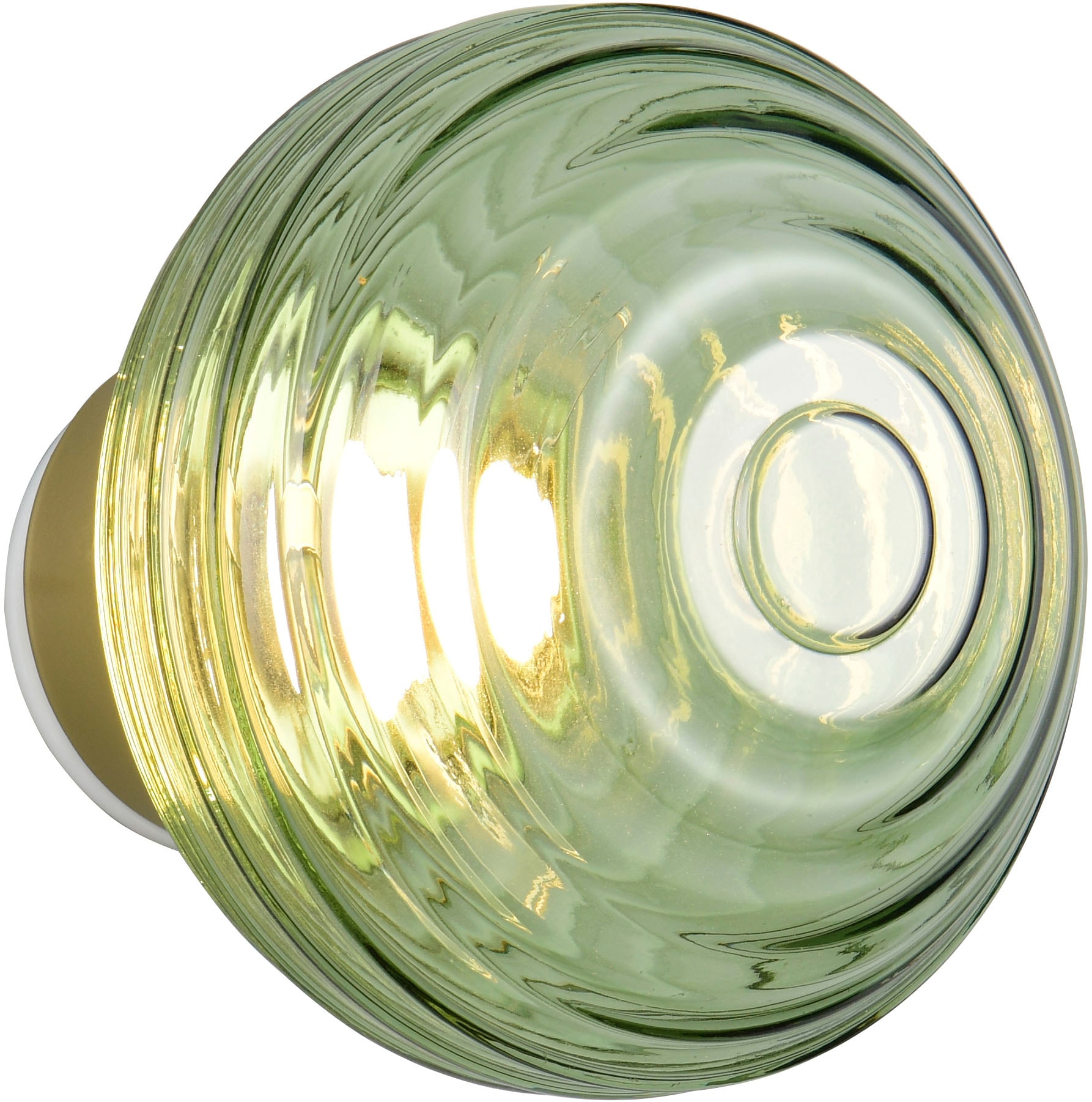 REALITY Leuchten LED Wandleuchte »EARL, runde Akku Wandlampe mit Touchdimmer, USB-Anschluss Ø 15,5cm«, 1 flammig, Leuchtmittel LED-Board | LED fest integriert, Akku Wandlampe Glasschirm, einfache Wandbefestigung, Tiefe 15 cm