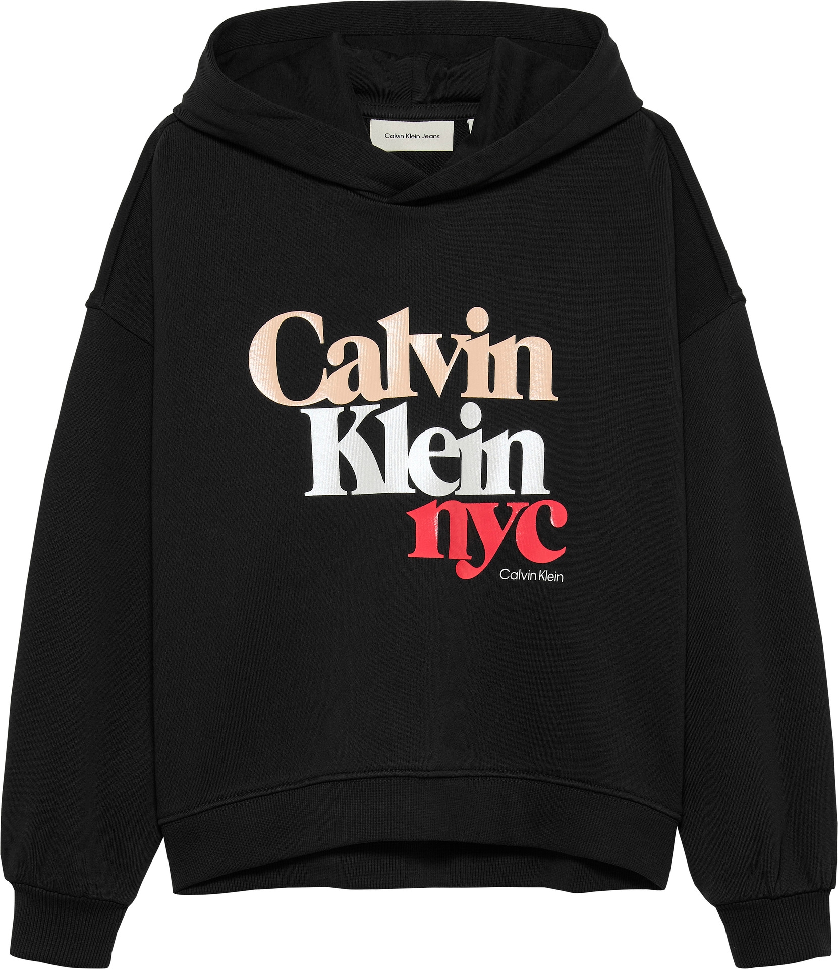 Calvin Klein Jeans Kapuzensweatshirt »PEARL SIGNATURE TERRY HOODIE«, für Kinder bis 16 Jahre, mit großem Druck
