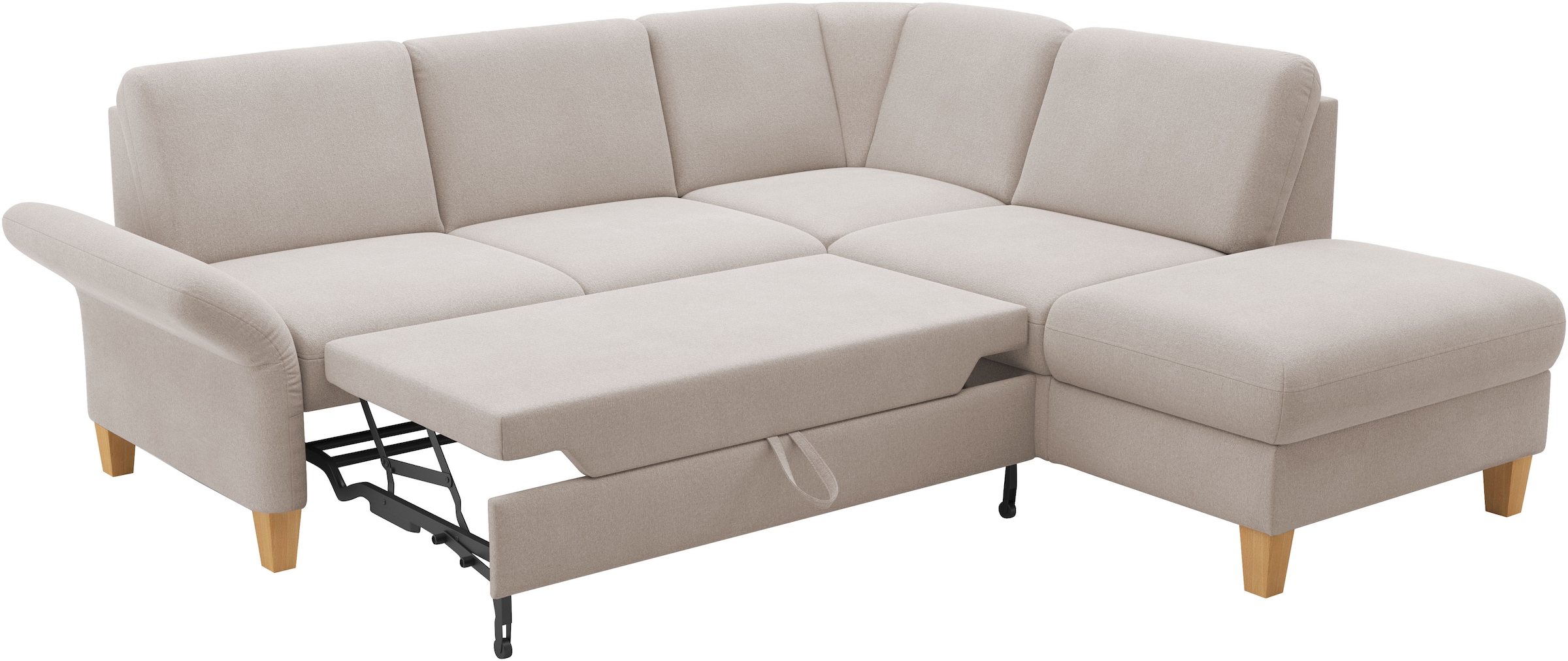 Home affaire Ecksofa »Rochelle, L-Form«, wahlweise mit Armteilverstellung, Bettfunktion und Bettkasten