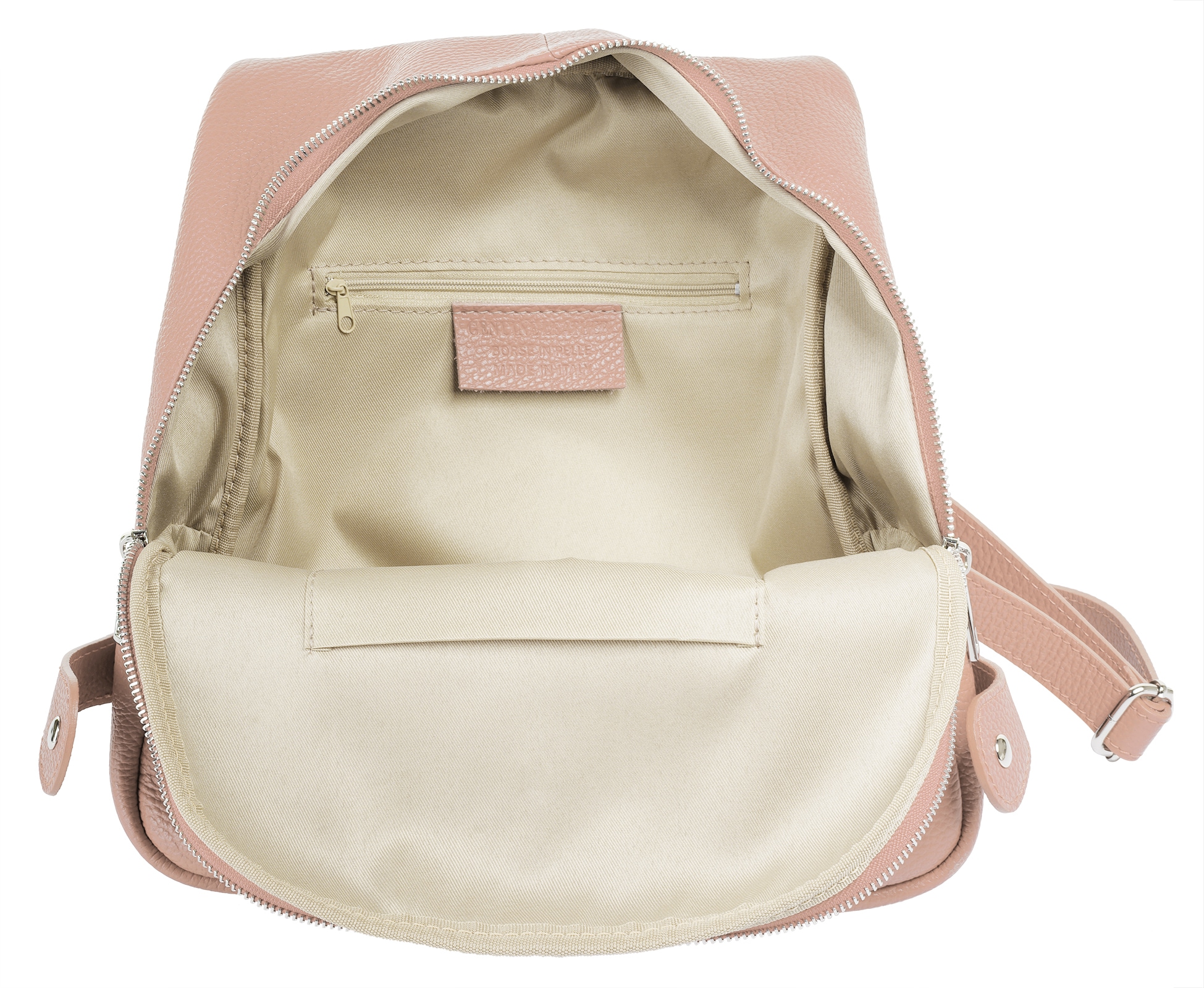 Cluty Cityrucksack, echt Leder, Made in Italy