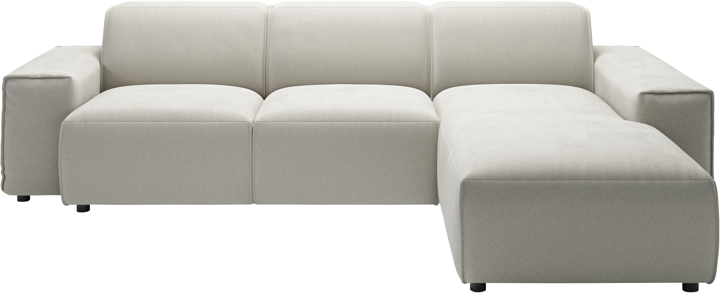 andas Ecksofa »Glimminge L-Form auch in Breitcord, Feincord + Easy care-Bezug,«, Breite 264, Zierkissen
