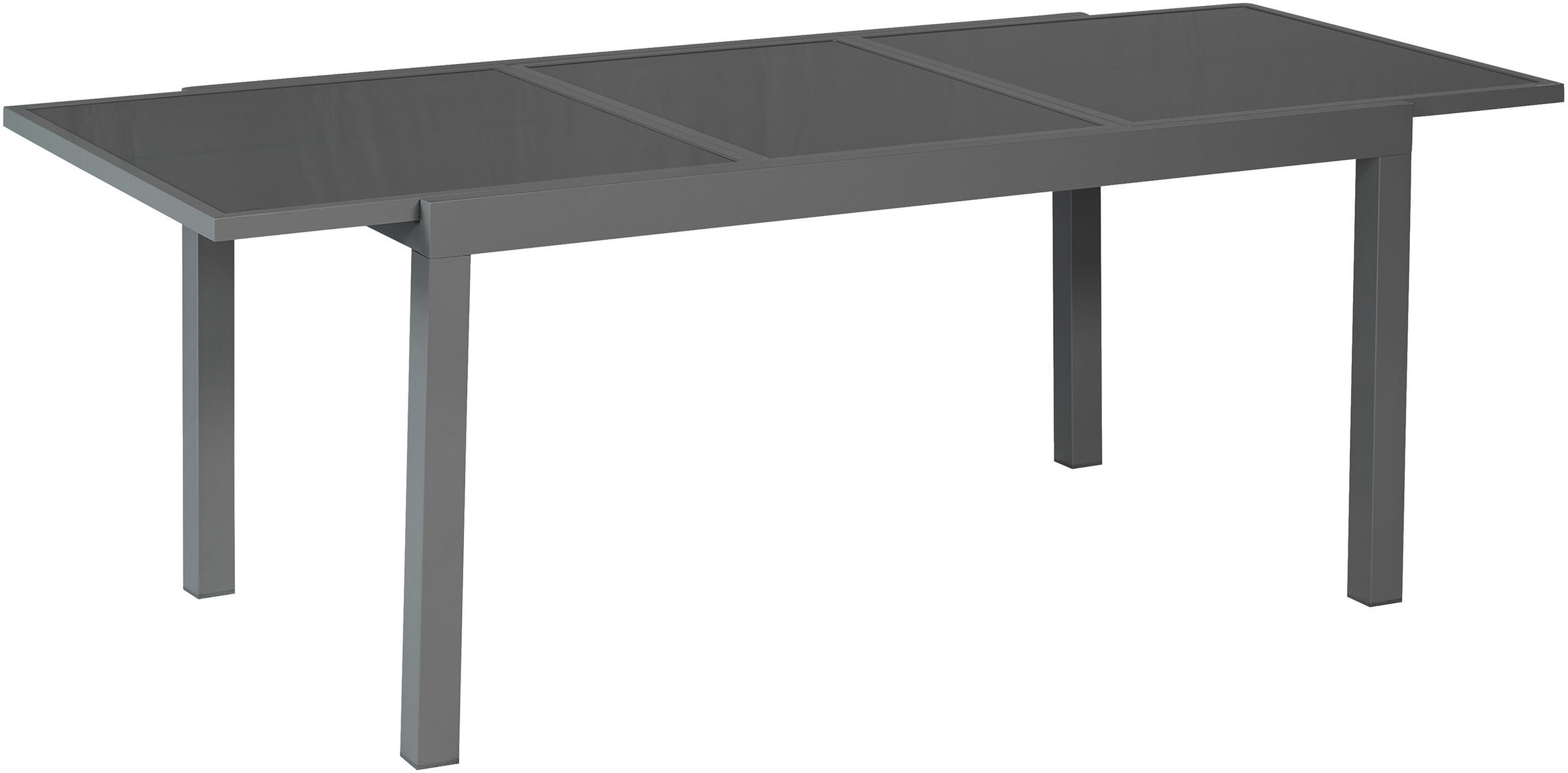 MERXX Garten-Essgruppe »»Milano«« Set, 5 Stk. tlg. Sessel stapelbar, Tisch ausziehbar