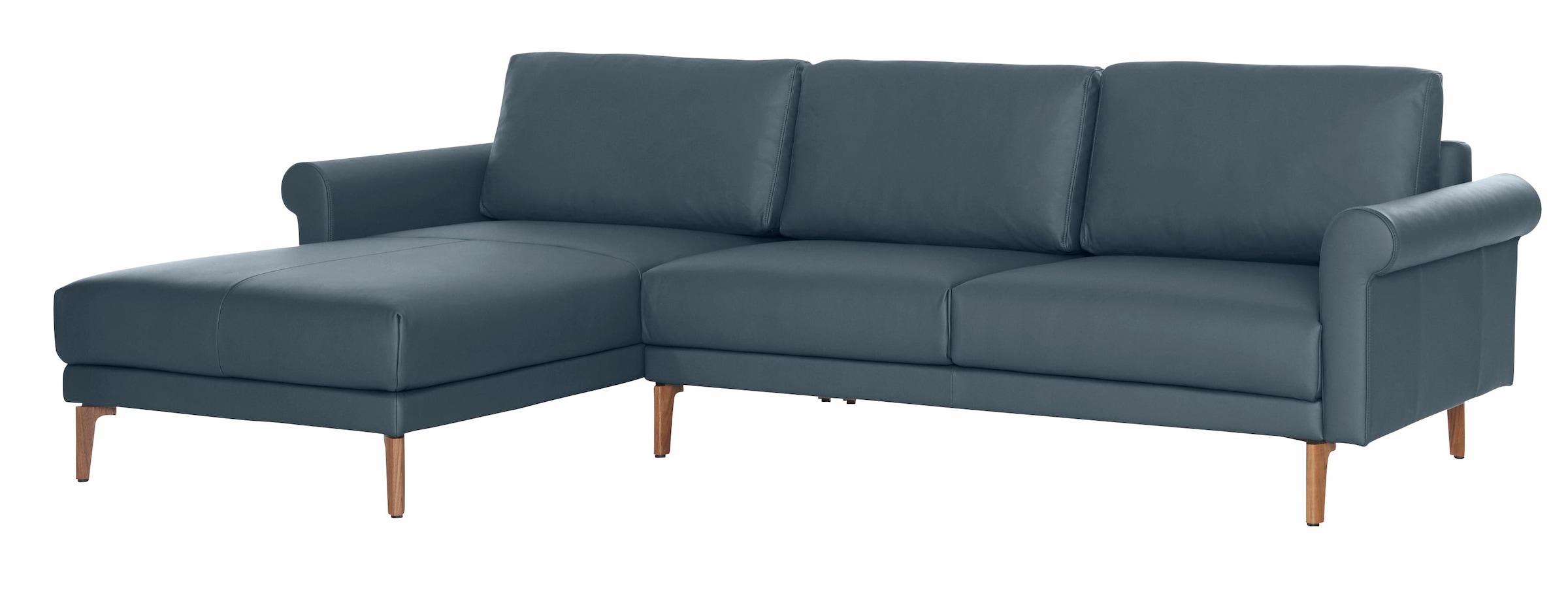 Creation BY ROLF BENZ Ecksofa »CR.450, Designecksofa, Polsterecke, L-Form, 282/178 cm (B/T)«, abgerundete Armlehne Schnecke, modern Landhaus, Leder oder Chenille