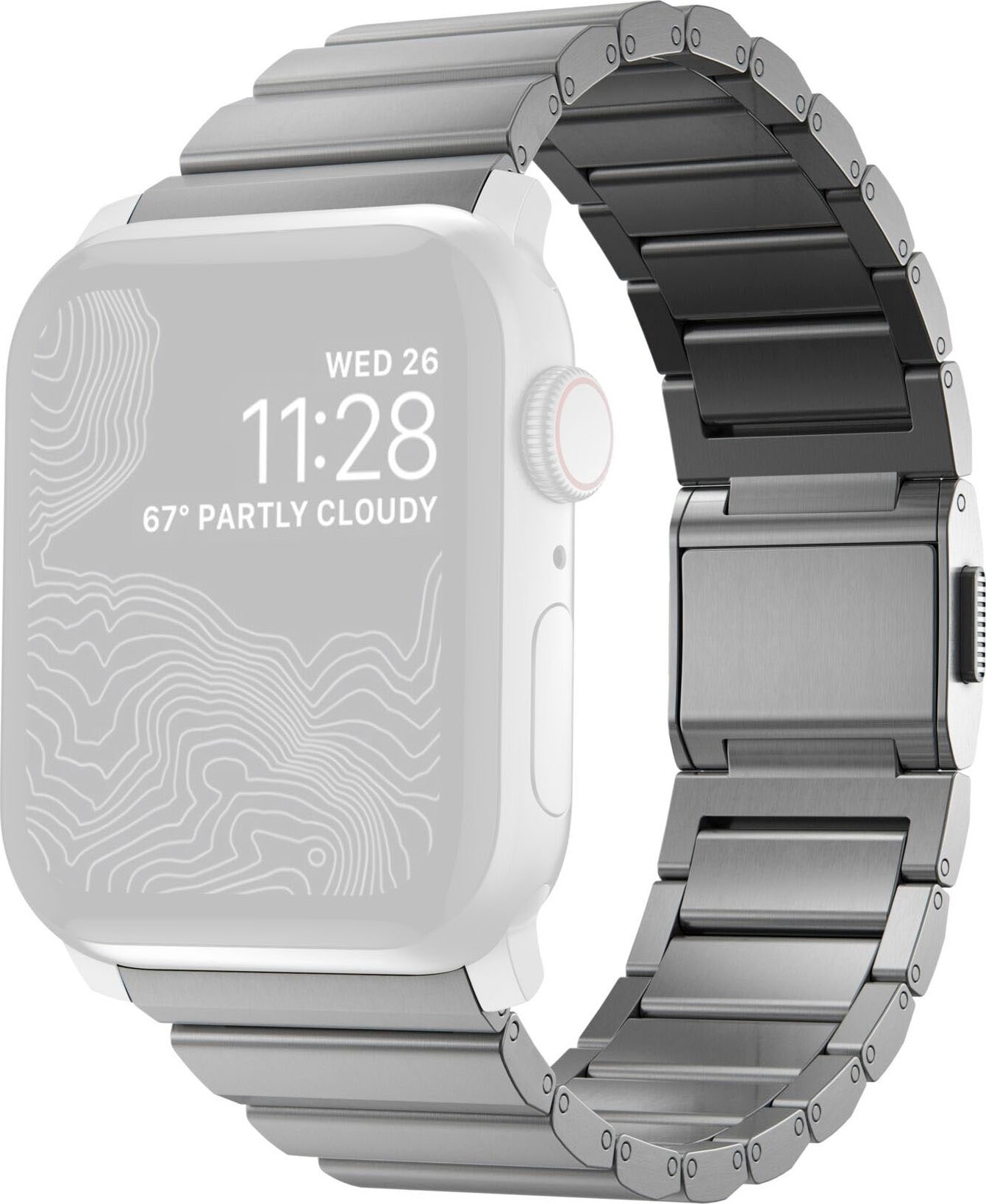Nomad Smartwatch-Armband »Strap Titanium V2 42/44/45/49mm«