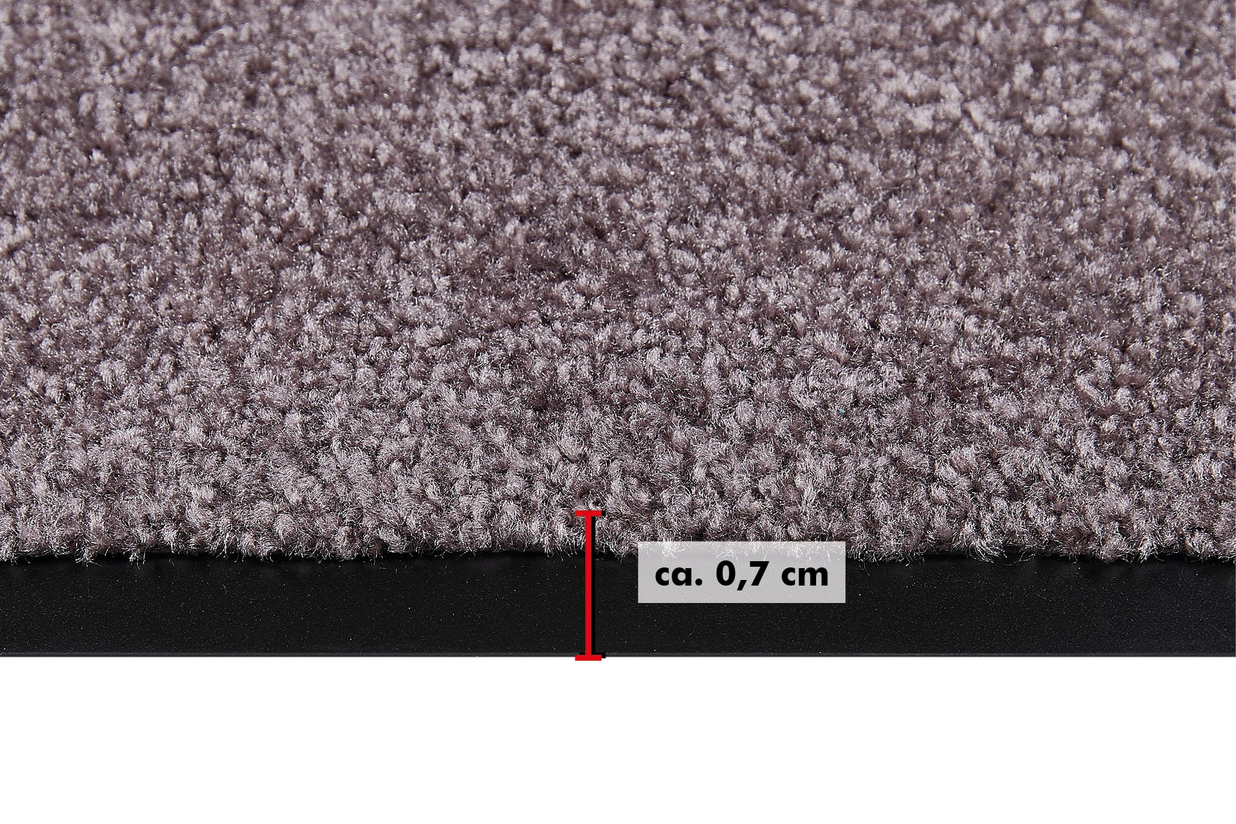 Andiamo Fußmatte »Super Wash & Clean, Made in Belgium«, rechteckig, 7 mm Höhe, Schmutzfangmatte, Uni Farben, rutschhemmend, waschbar