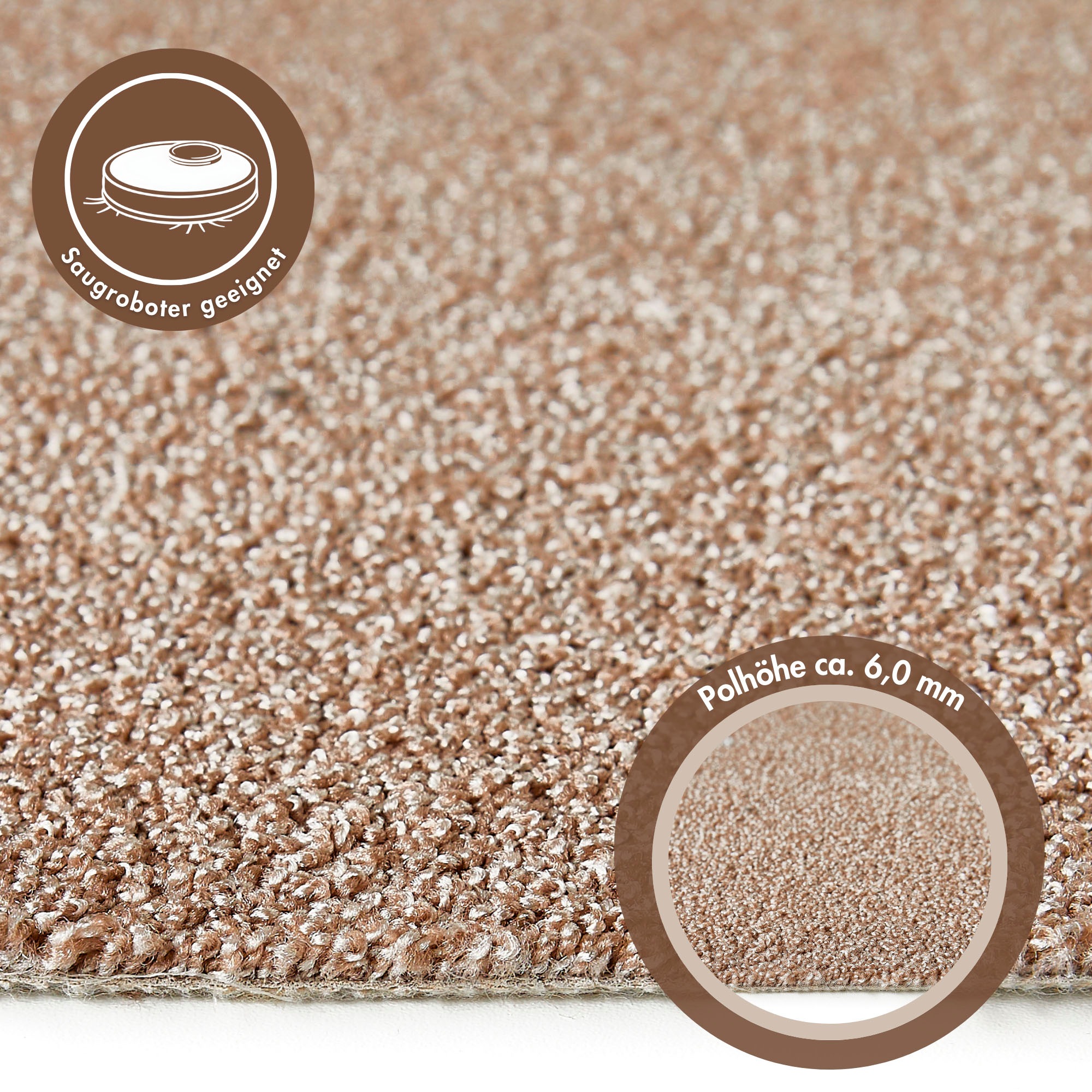 Andiamo Teppichboden »Rubinoy, Schlinge, Made in Belgium«, rechteckig, 8,5 günstig online kaufen