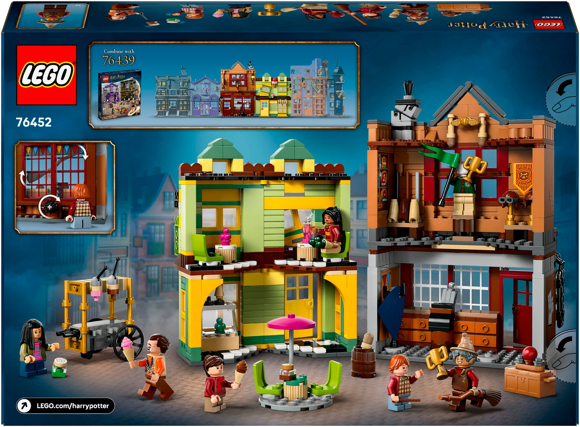 LEGO® Konstruktionsspielsteine »Qualität für Quidditch & Fortescues Eissalon (76452)«, (795 St.), LEGO Harry Potter™; Made in Europe