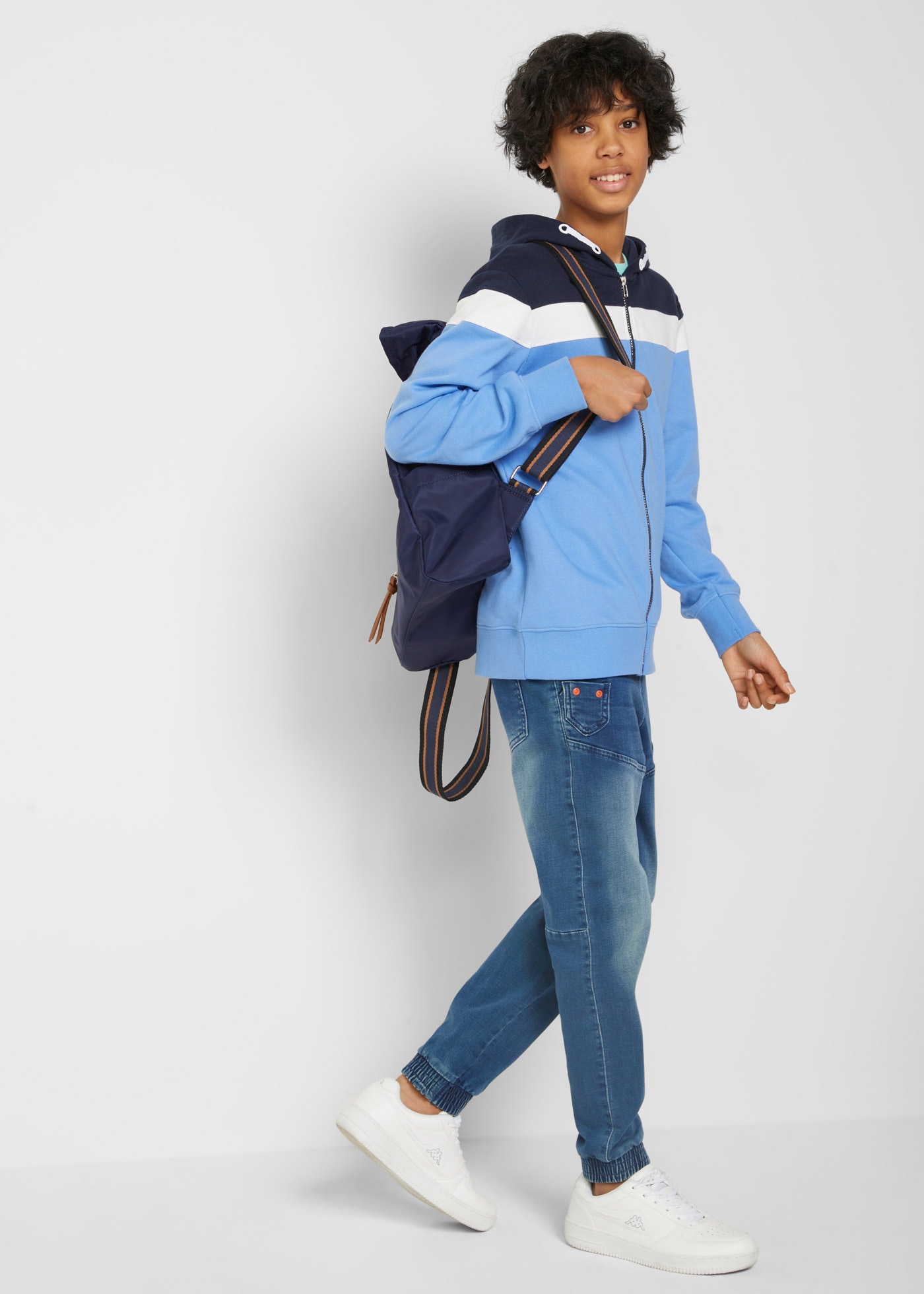 bonprix Kapuzensweatjacke mit Kapuze, für Frühling und Sommer, Langarm