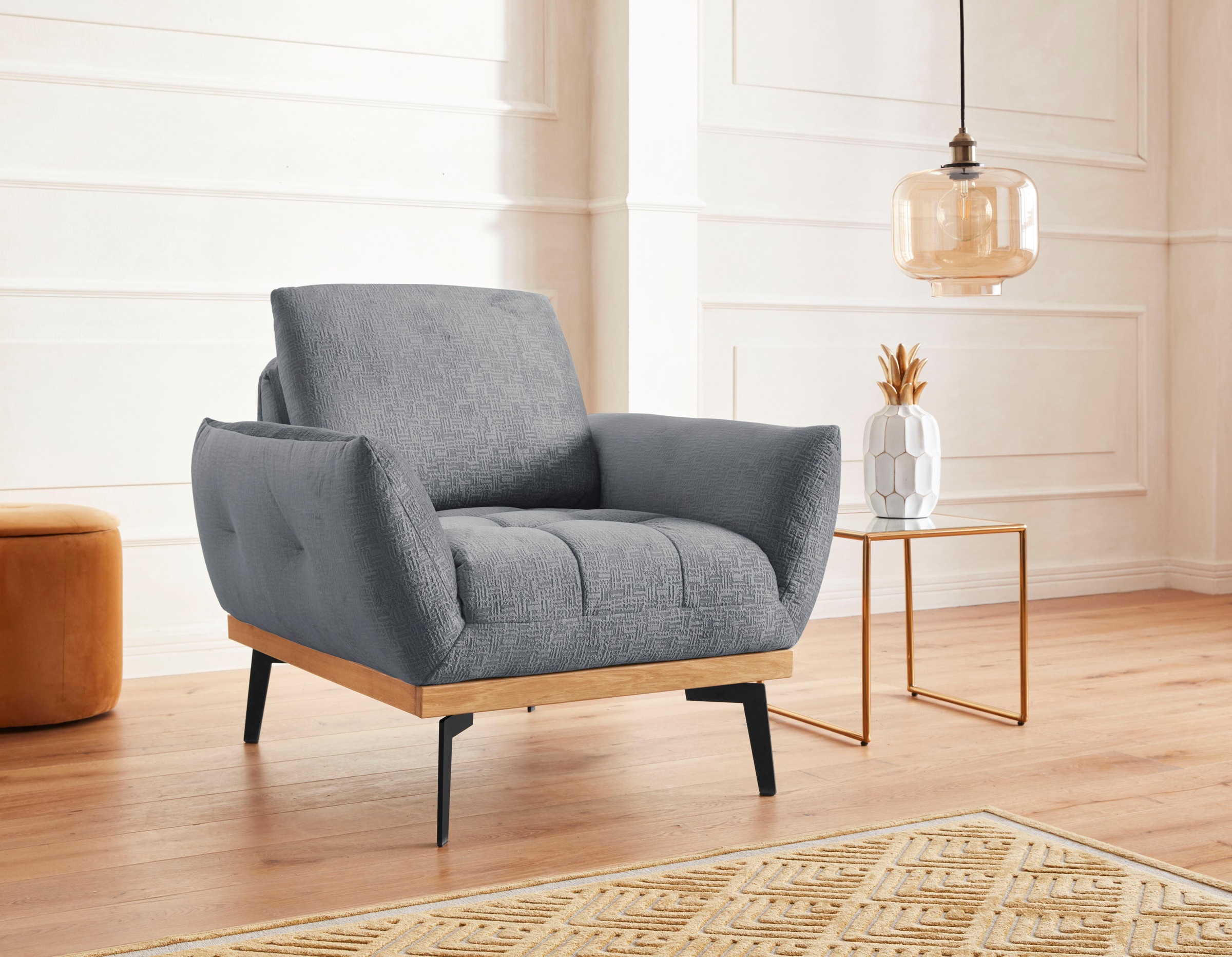 exxpo - sofa fashion Sessel »Palic, Loungesessel mit Rückenverstellung, hoh günstig online kaufen