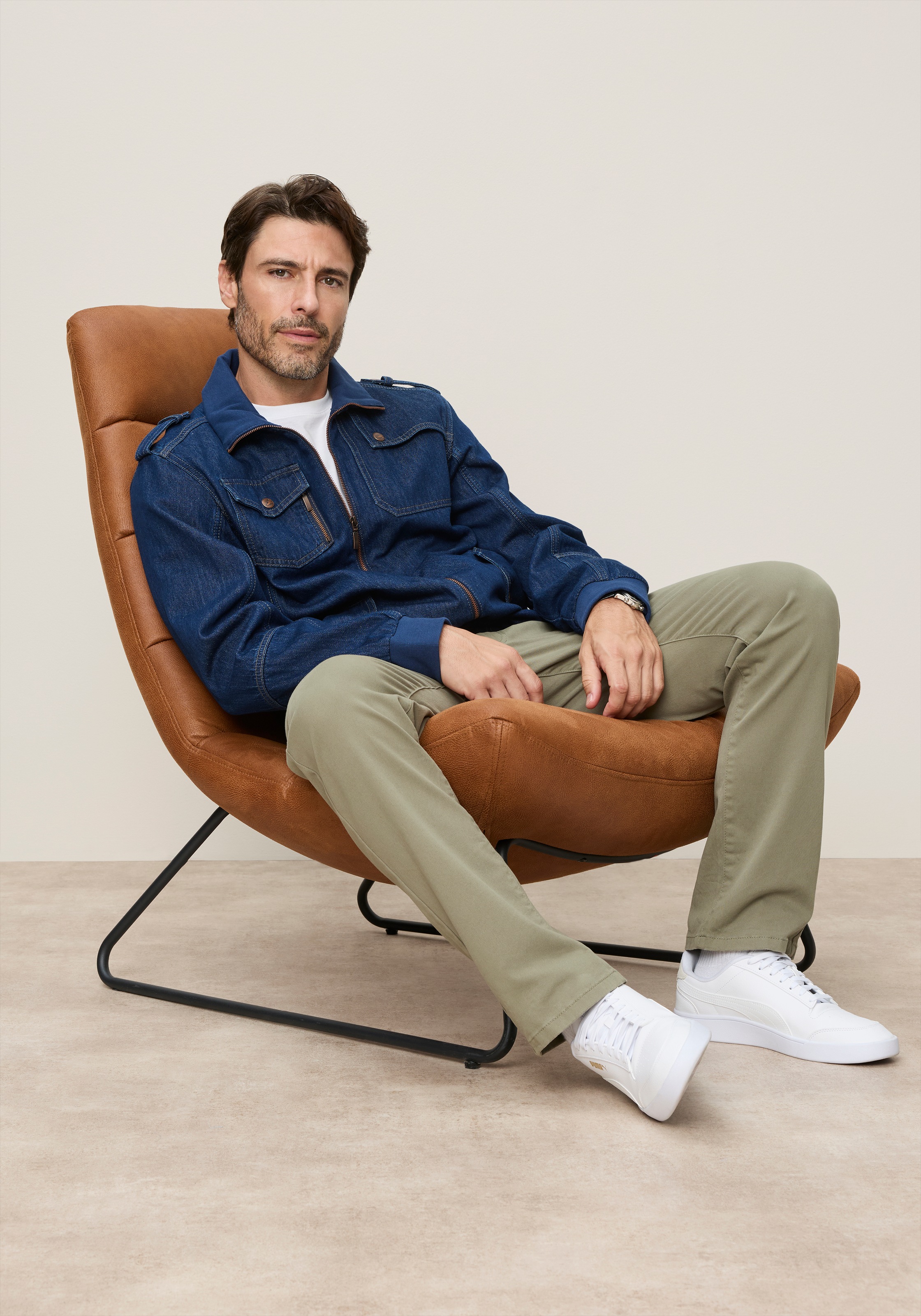 Arizona Jeansjacke »Blouson« mit Stehkragen, Comfort Fit, normale Länge
