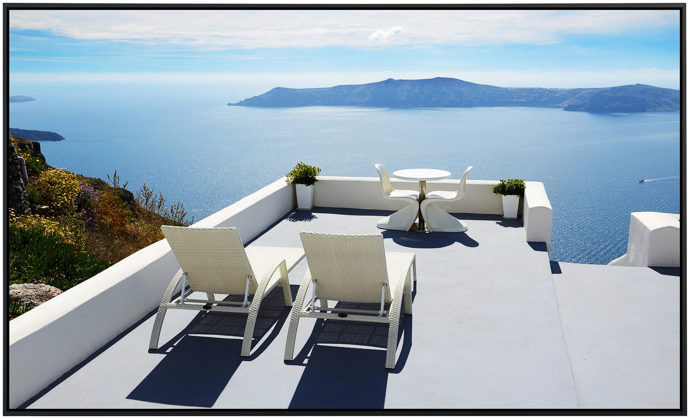 Papermoon Infrarotheizung »Terrasse mit Meerblick auf Santorin«, sehr angen günstig online kaufen