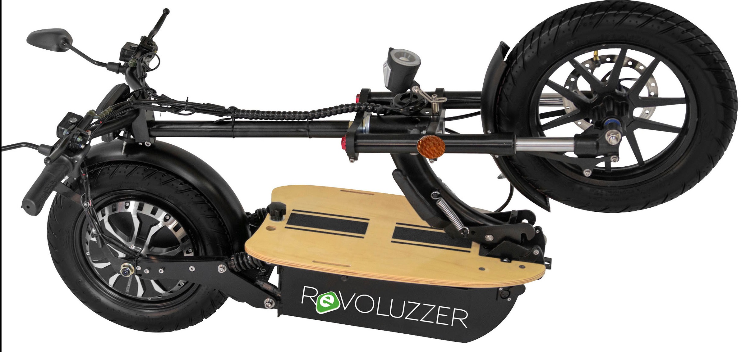 2. Bild von Forca E-Scooter »E-Faltroller Revoluzzer Safety Plus: 48V/20Ah Li-Ionen mit Gepäckfach«, 20 km/h, 40 km, klappbar