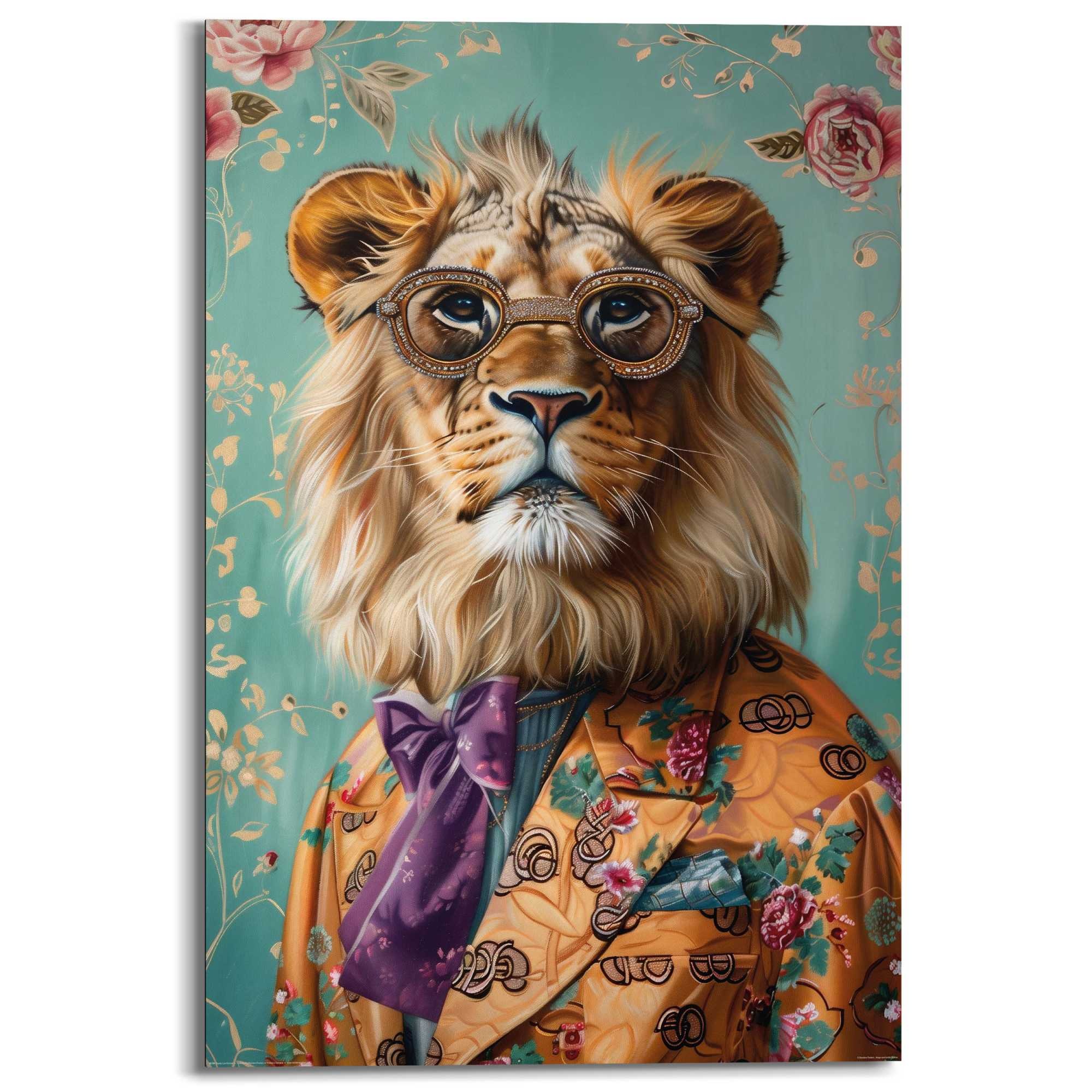 Reinders! Deco-Panel »Gekleideter Tiger«, Wohnzimmer - Mehrfarbig - MDF - T günstig online kaufen