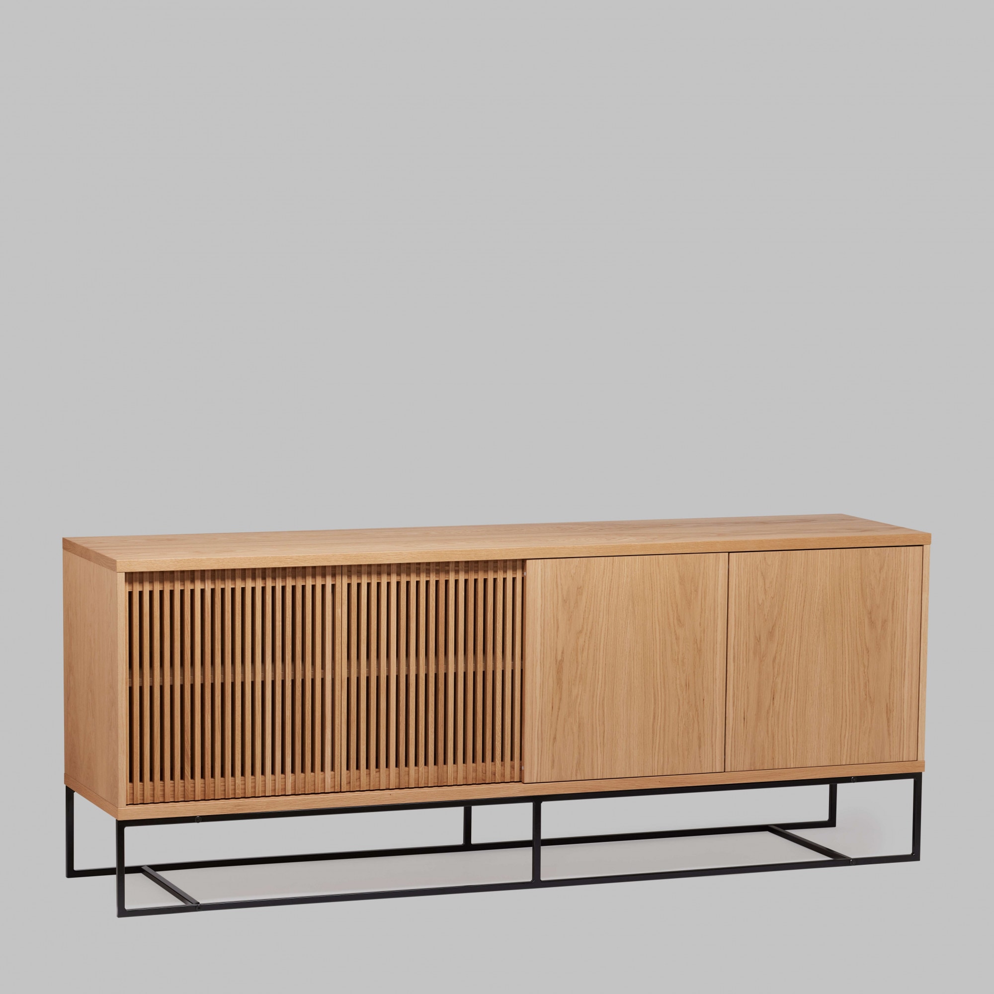 Woodman Sideboard »Ende«, Kommode, teilmassiv, Metallfüße, Breite 188 cm
