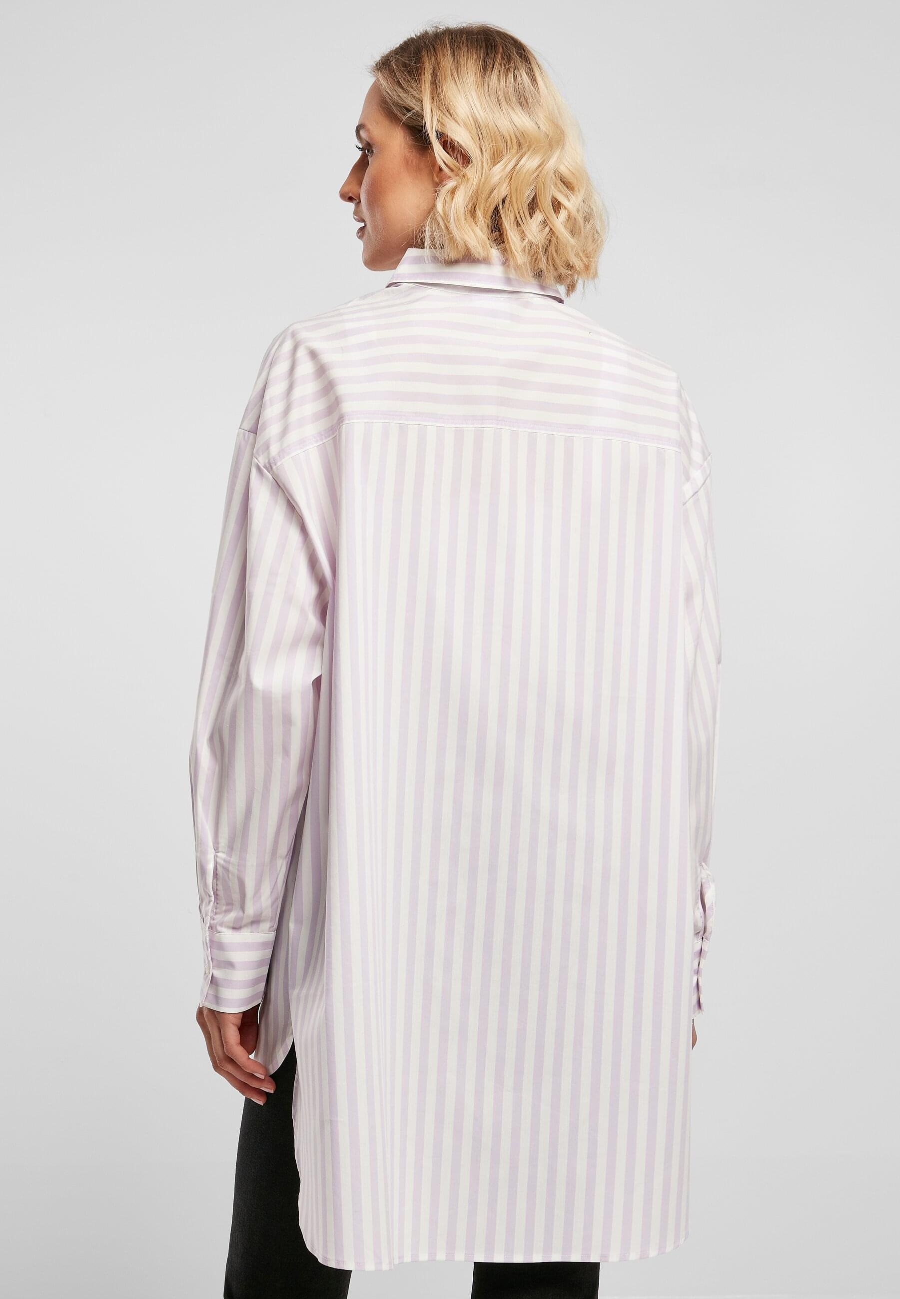 URBAN CLASSICS Klassische Bluse »Urban Classics Damen Ladies Oversized Stripe Shirt«