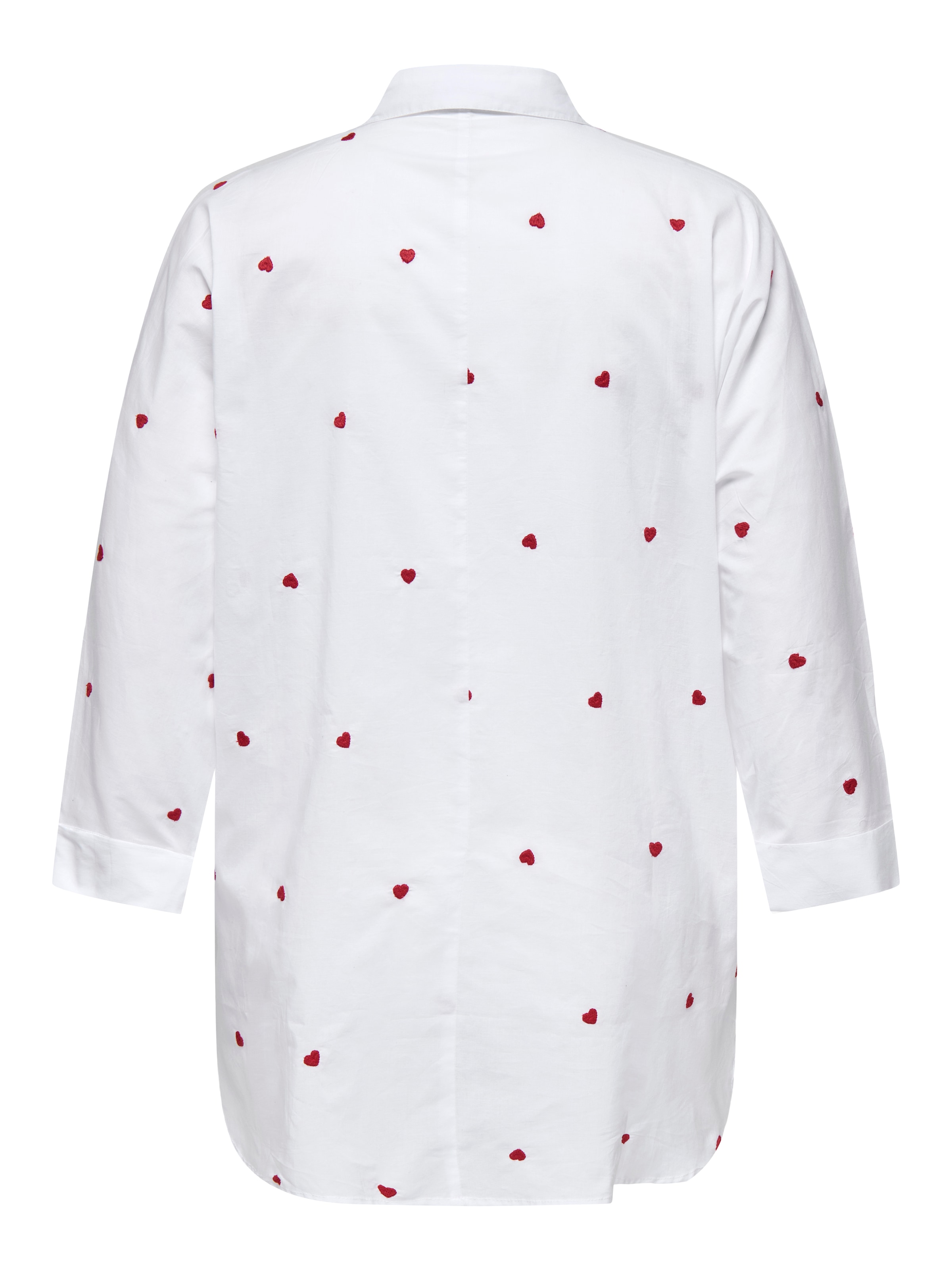 ONLY CARMAKOMA Langarmbluse »CARNEW LINA GRACE LS EMB SHIRT WVN NOOS« Baumwolle