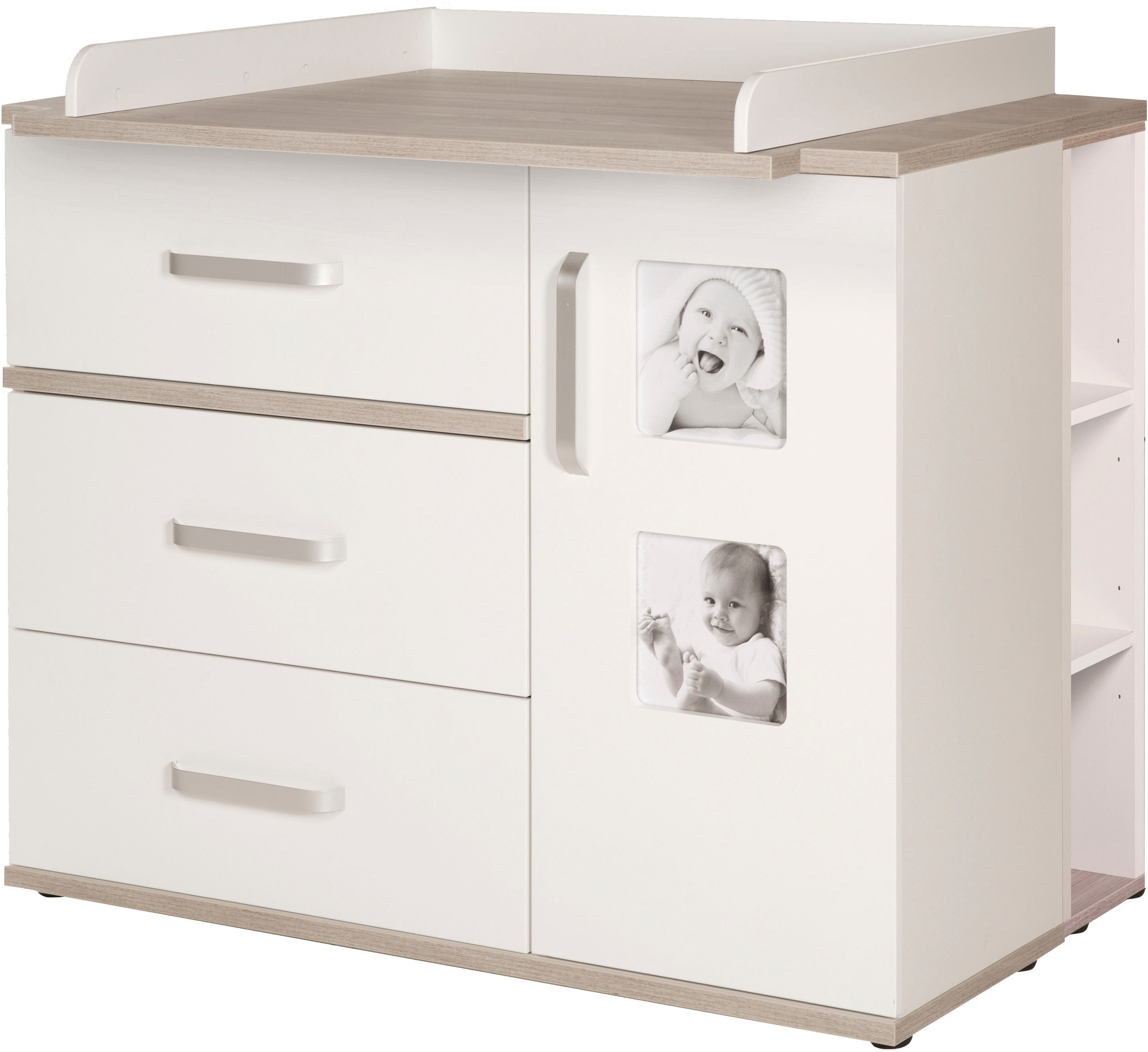 roba® Babyzimmer-Komplettset »Moritz«, (Set, 3 tlg., Kinderbett, Wickelkomm günstig online kaufen