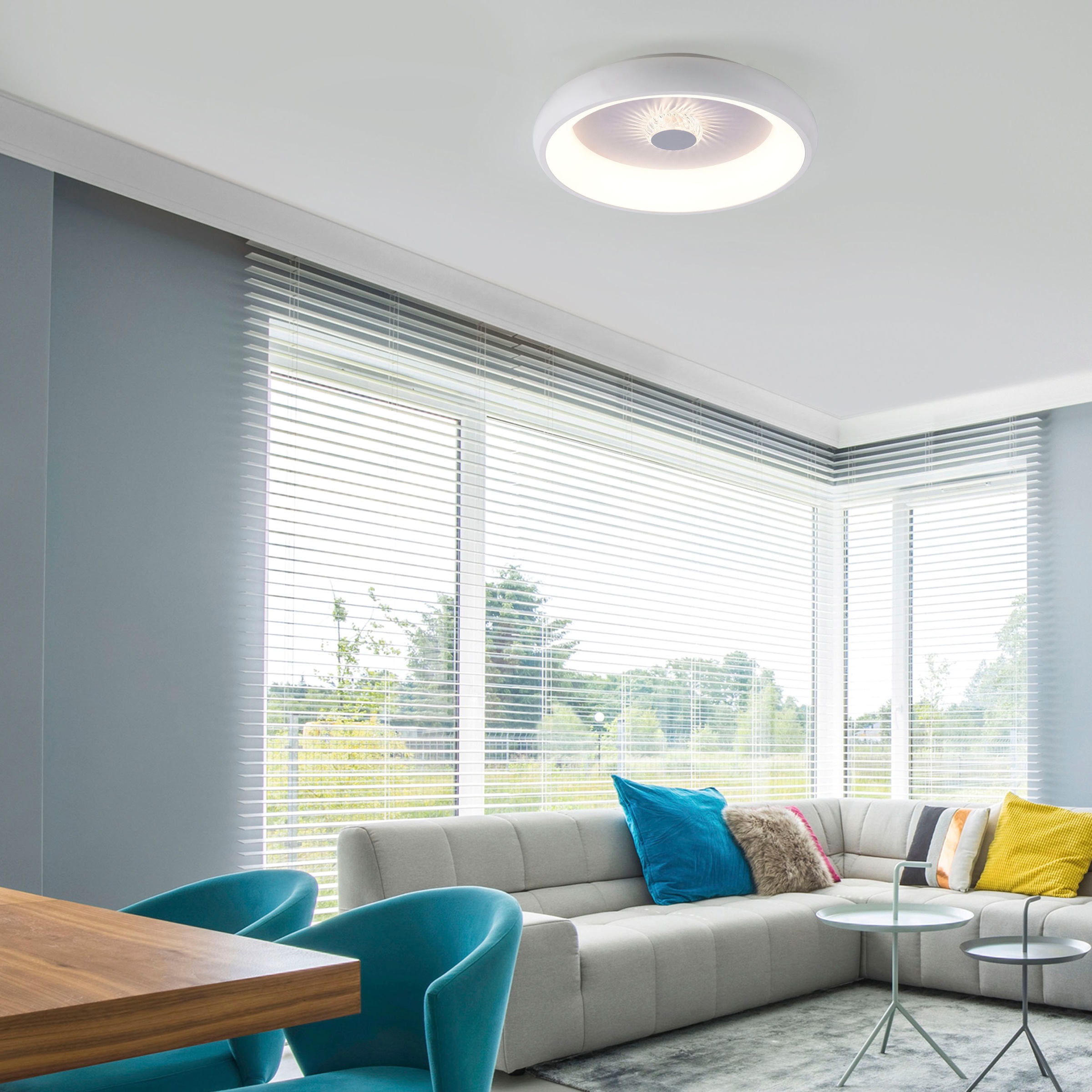 JUST LIGHT Deckenleuchte »VERTIGO«, 1 flammig, Leuchtmittel LED-Board   LED günstig online kaufen