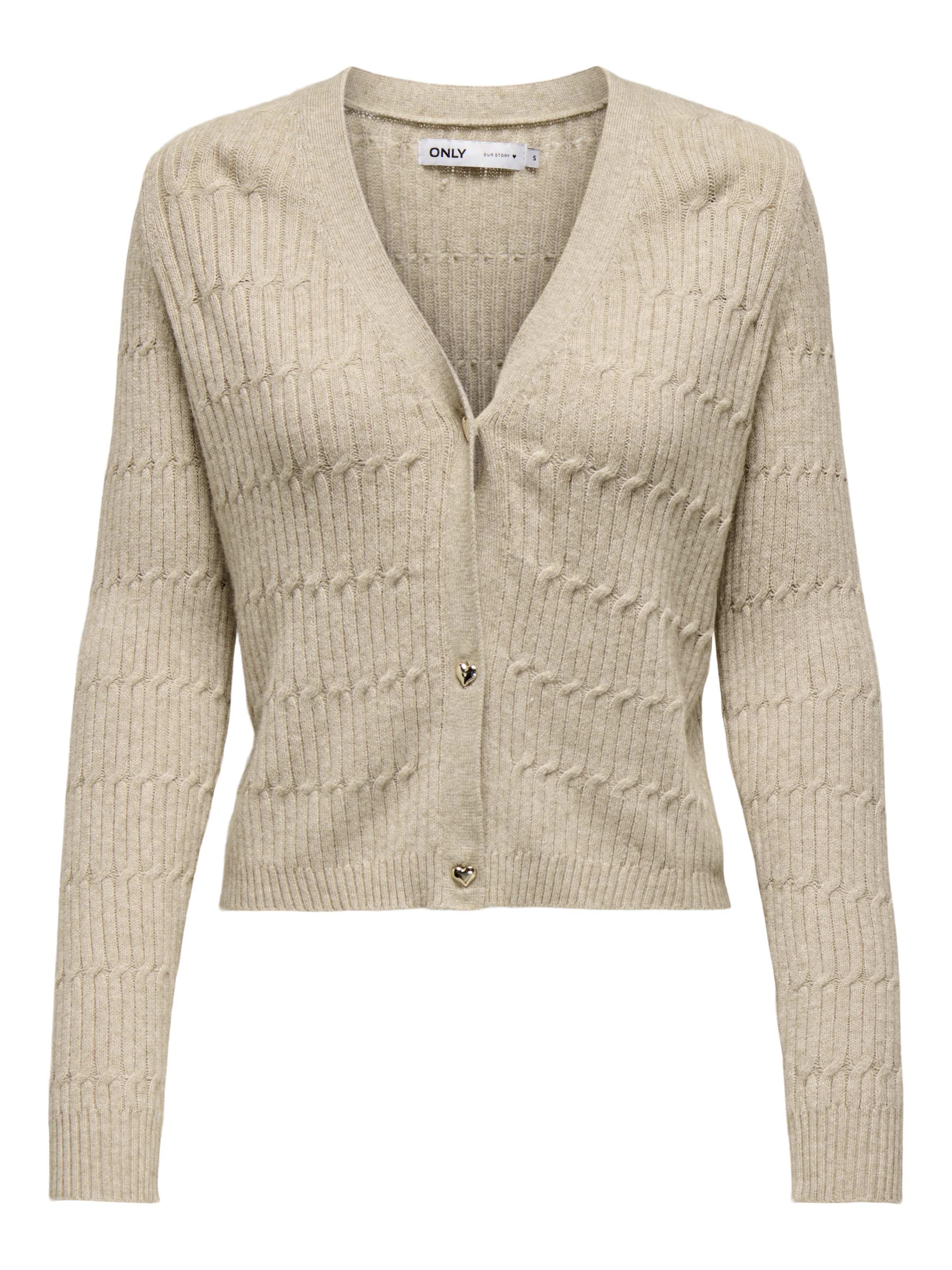 ONLY Strickjacke »ONLKATIA LS CABLE V-NECK CARDIGAN CC KNT«