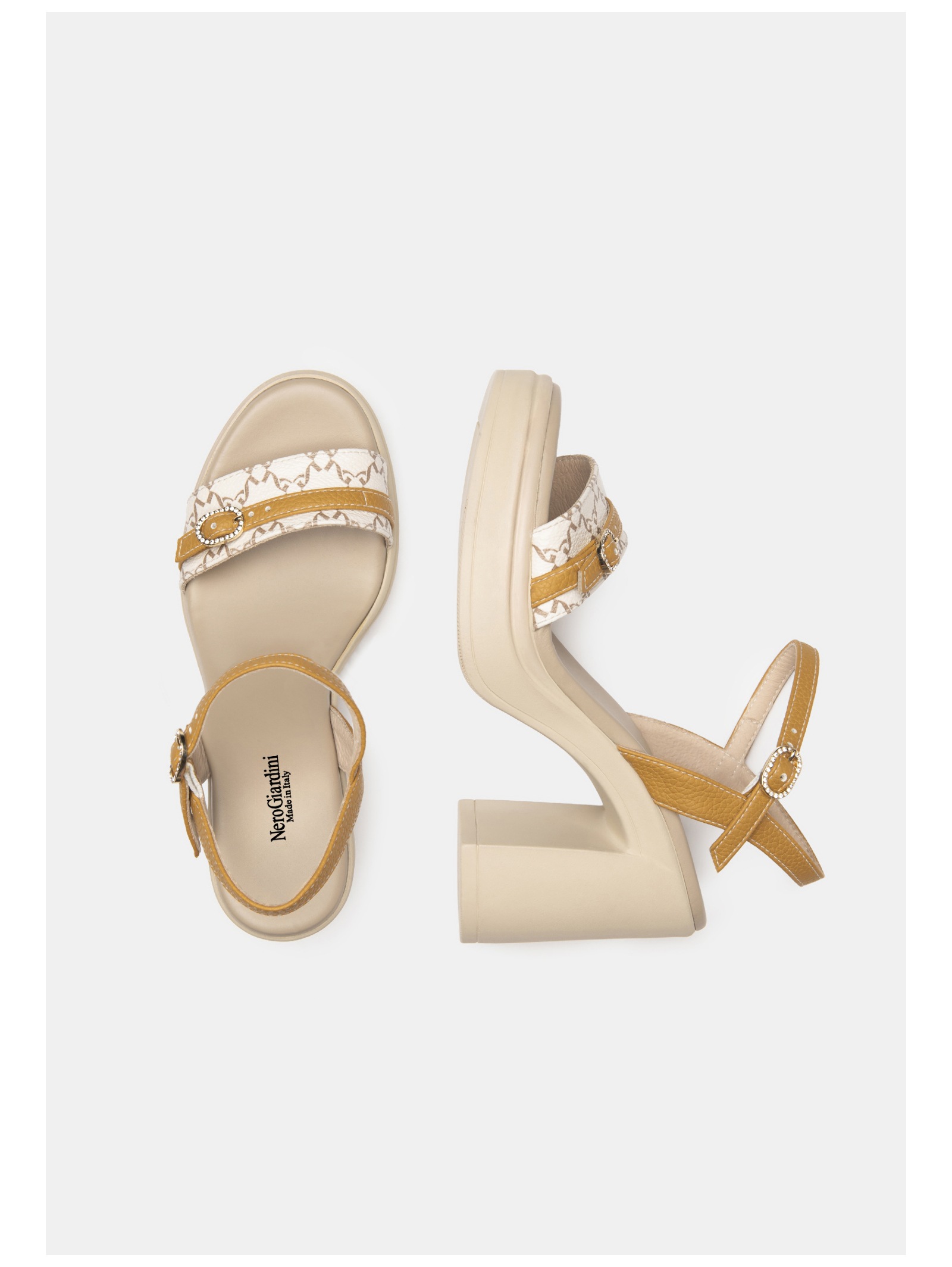 Nero Giardini High-Heel-Sandalette »Nero Giardini Sandalen Lederimitat/Textil«