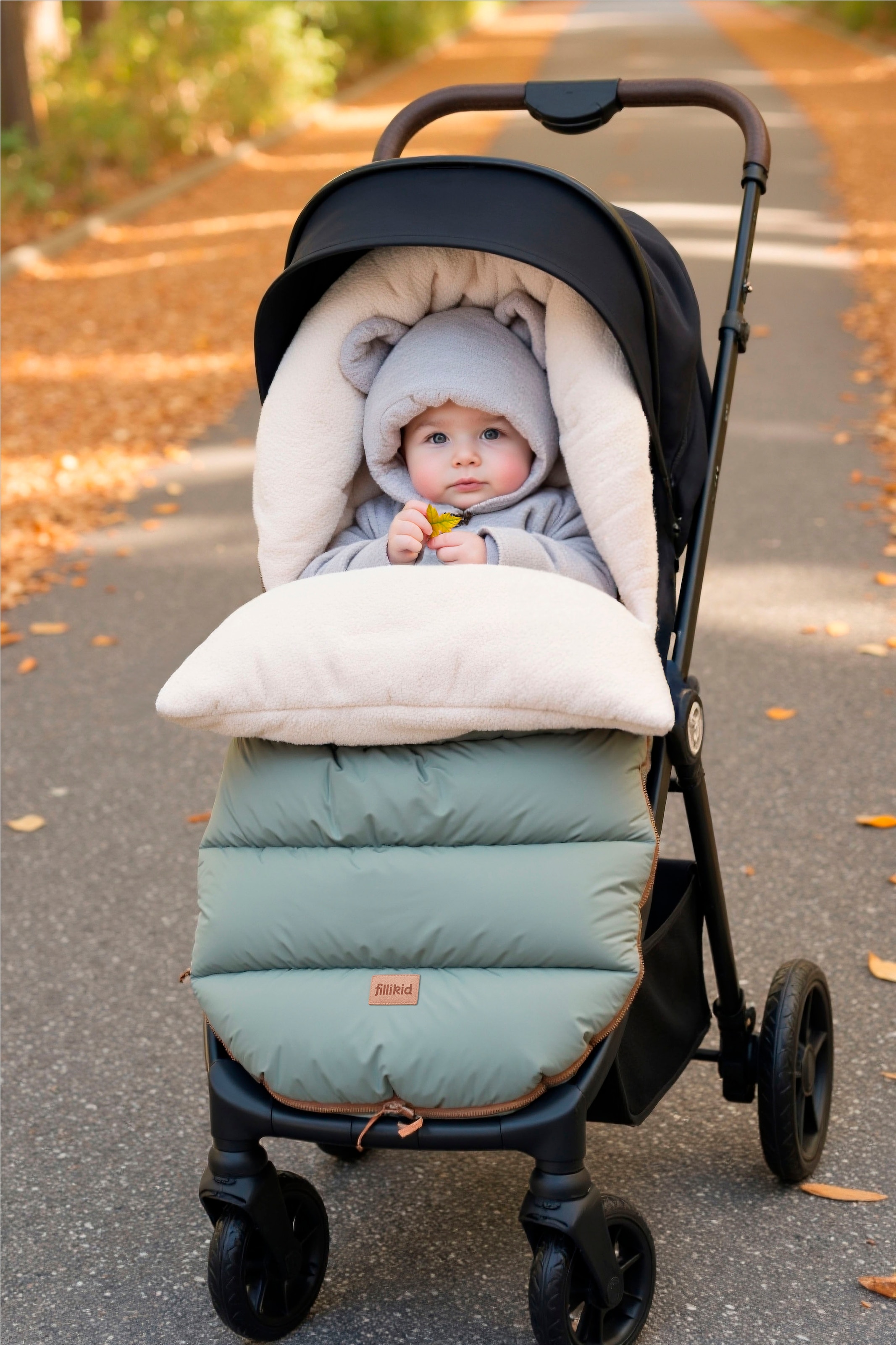 Fillikid Fußsack »Atlas, Winterfußsack«, mit Teddy-Plüsch