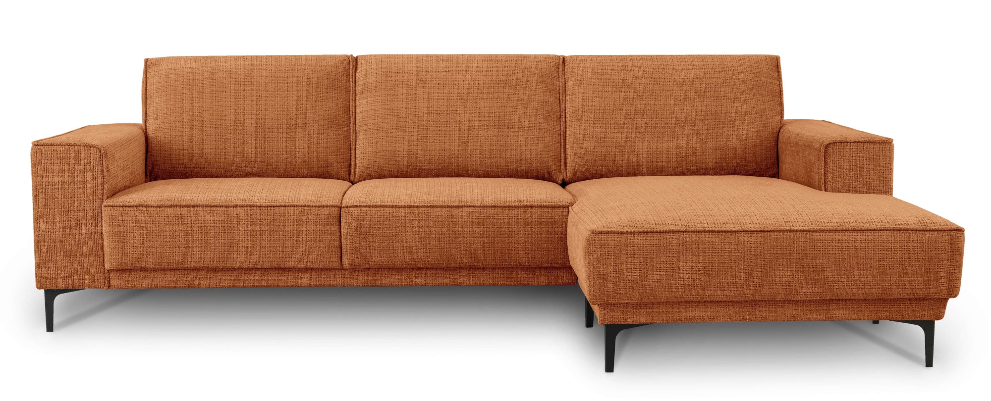 Places of Style Ecksofa »Polsterecke Oland, Struktur, Flachgewebe, Luxus-Mi günstig online kaufen