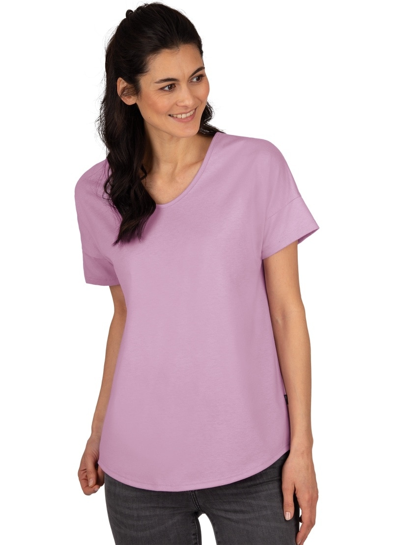 Trigema T-Shirt »TRIGEMA Oversize T-Shirt mit V-Ausschnitt« online bei