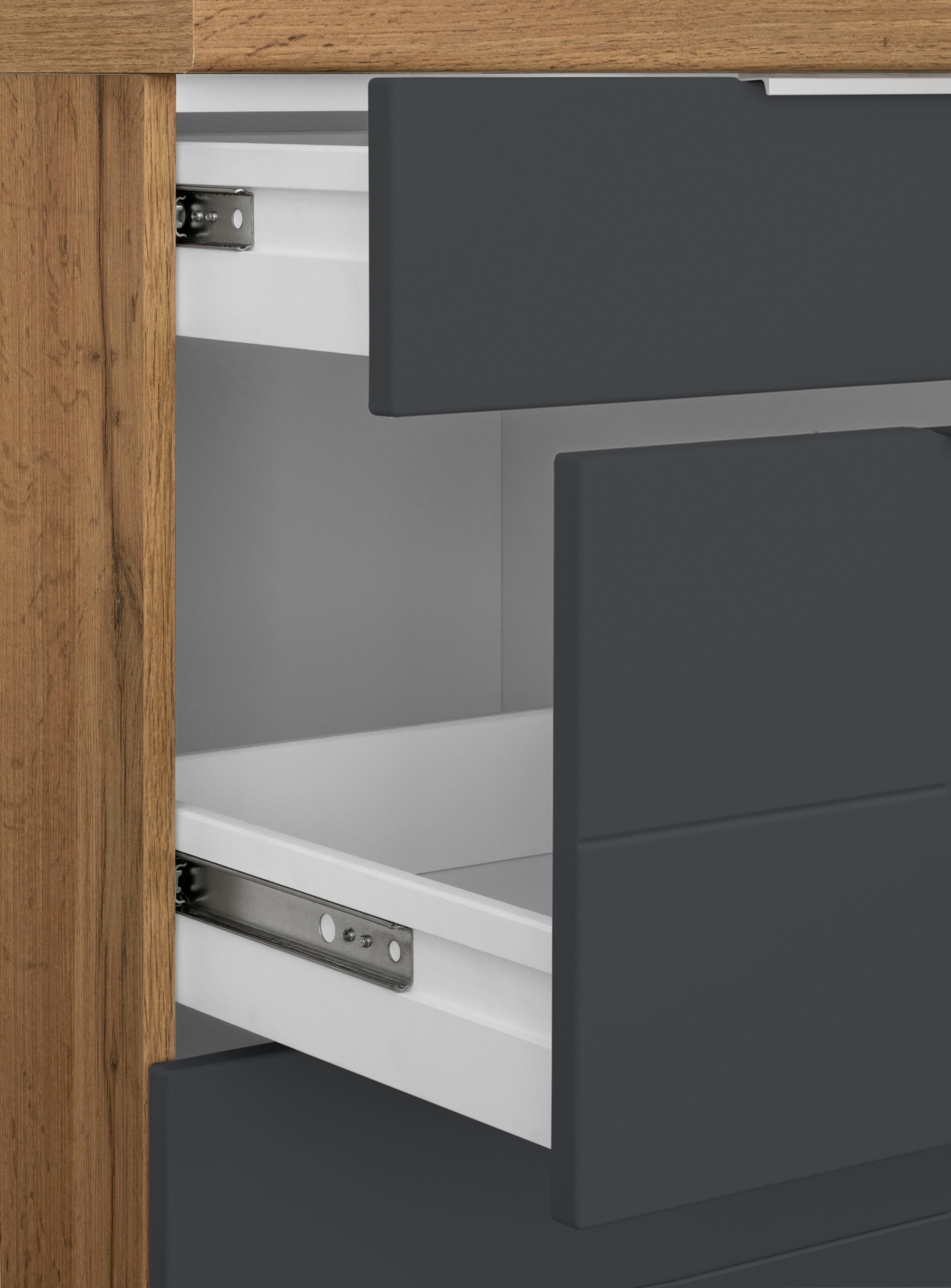 KOCHSTATION Winkelküche »KS-Luhe«, Stellbreite 240x270 cm, wahlweise mit oder ohne E-Geräten, MDF-Fronten