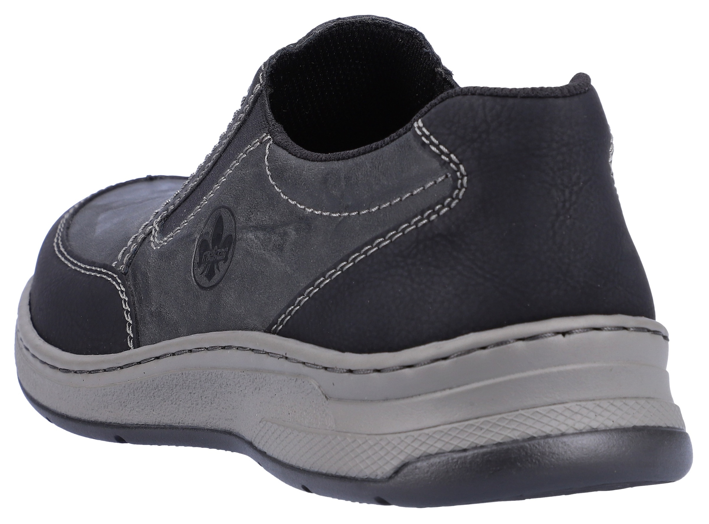 Rieker Slipper, Schlupfschuh, Halbschuh mit Stretcheinsätze