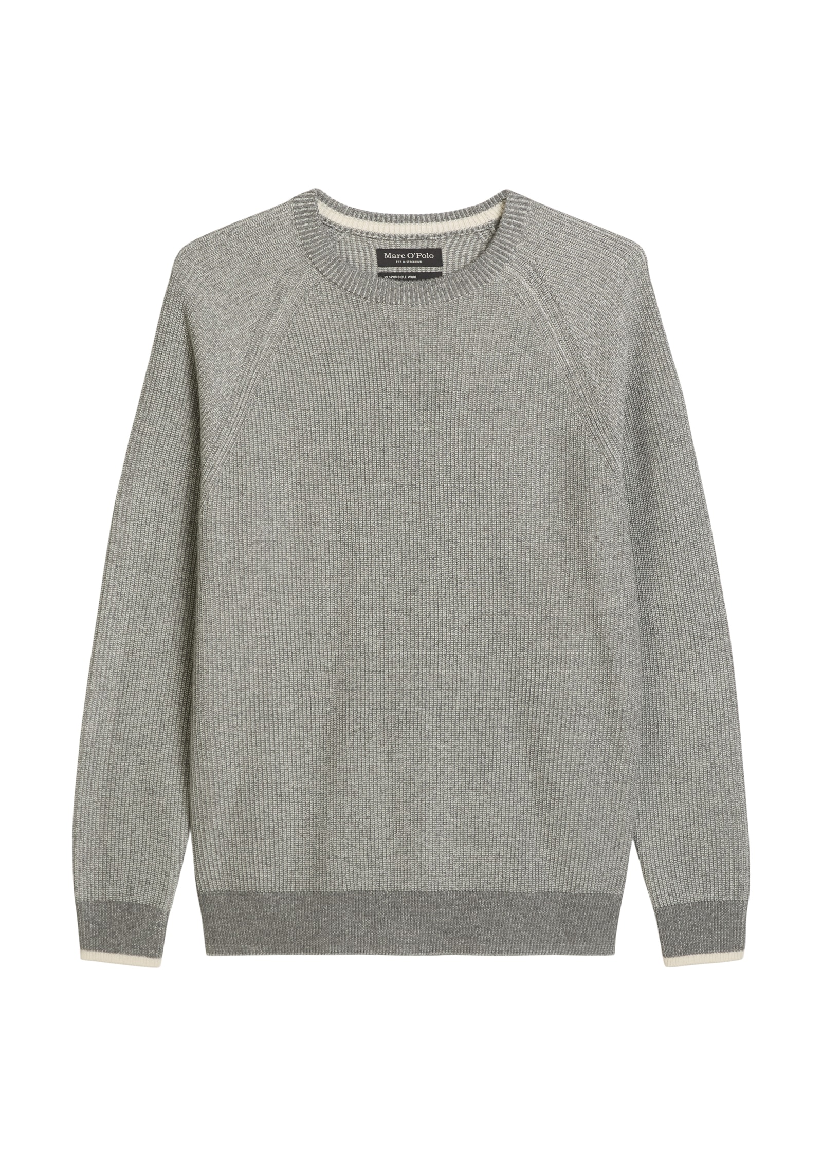 Marc O'Polo Rundhalspullover regular fit, aus weichem Baumwoll-Schurwoll-Mix