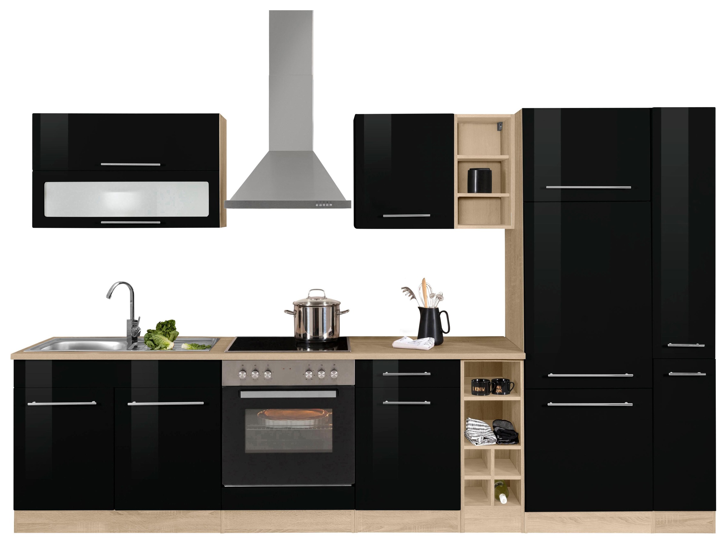 KOCHSTATION Küchenzeile »KS-Eton«, mit E-Geräten, Breite 330 cm günstig online kaufen