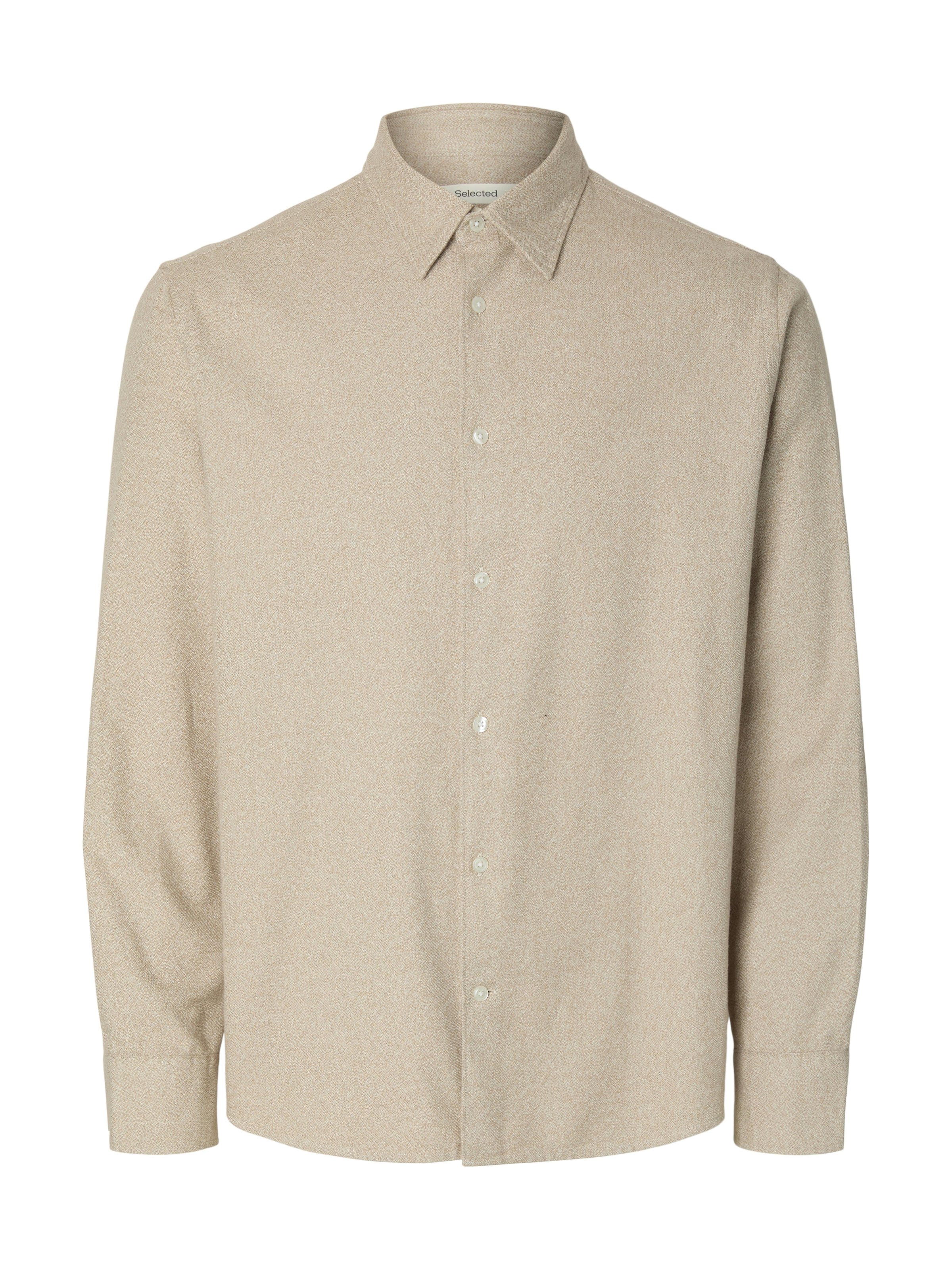SELECTED HOMME Langarmhemd »SLHREGNOAH BRUSHED TWIST SHIRT LS NOOS«