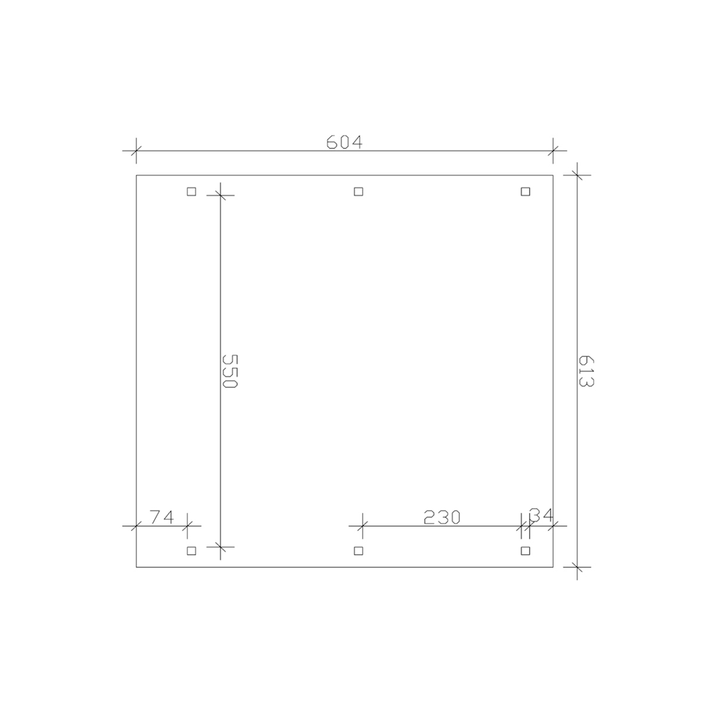 Skanholz Doppelcarport »Emsland«, Leimholz-Nordisches Fichtenholz, 550 cm, weiß