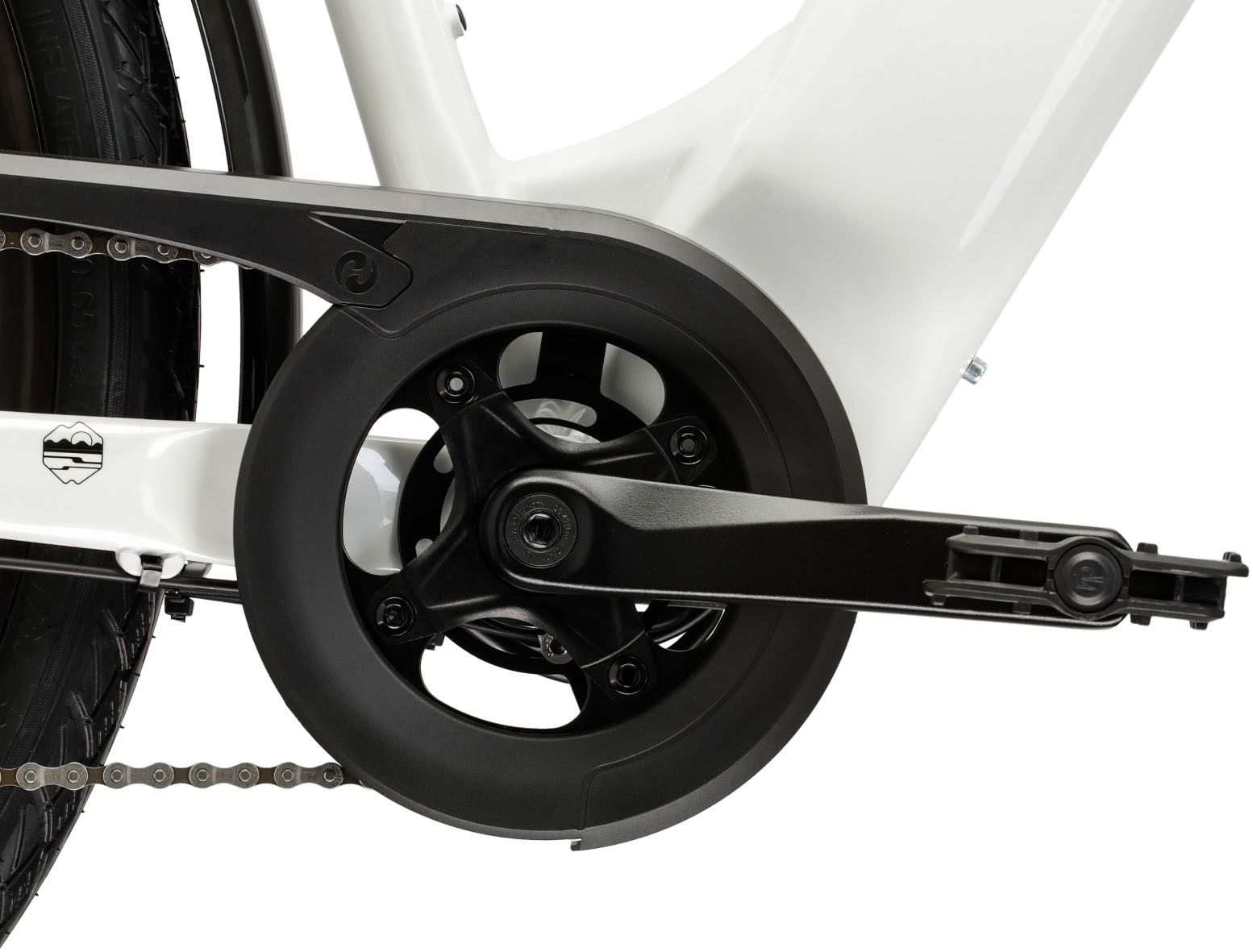 Kross »E-Trekkingbike Damen Trans Hybrid 1.0 28" weiß 8 Gänge« 8 Gang Shimano ACERA M3020 Schaltwerk Kettenschaltung Heckmotor 250 W Pedelec, Elektrofahrrad für Damen