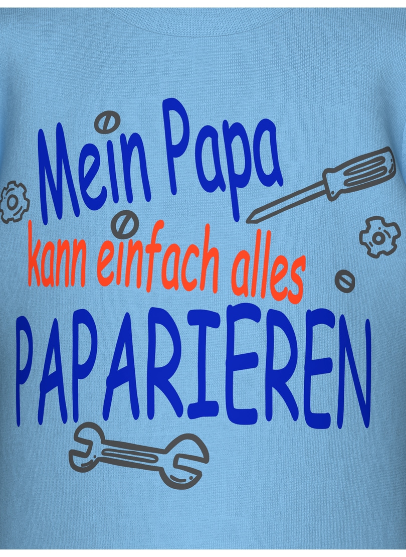 Trigema T-Shirt »TRIGEMA T-Shirt mit lustigem Spruch-Print« 1 Stk. tlg.