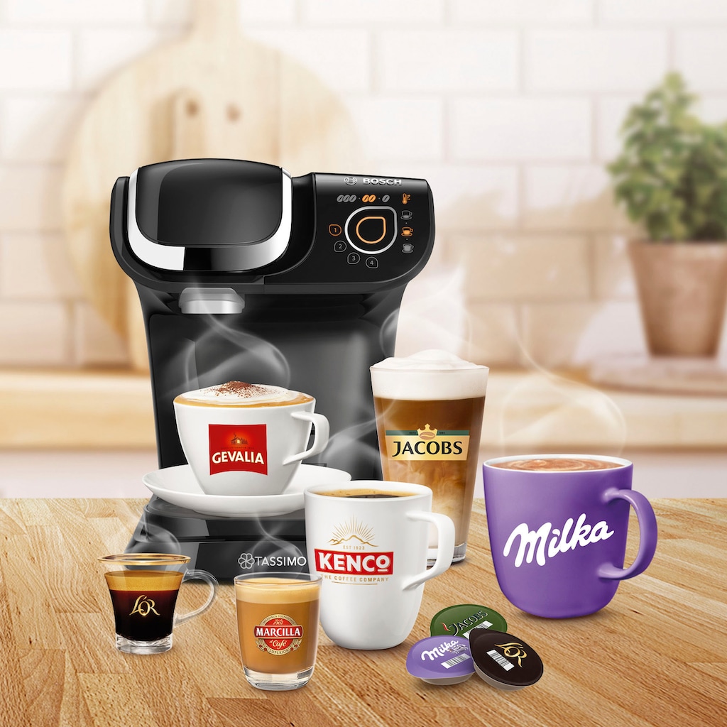 TASSIMO Kapselmaschine »My Way 2 TAS6502«, inkl. 2 TASSIMO Latte-Macchiato-Gläser »by WMF« Wert: UVP € 9,99