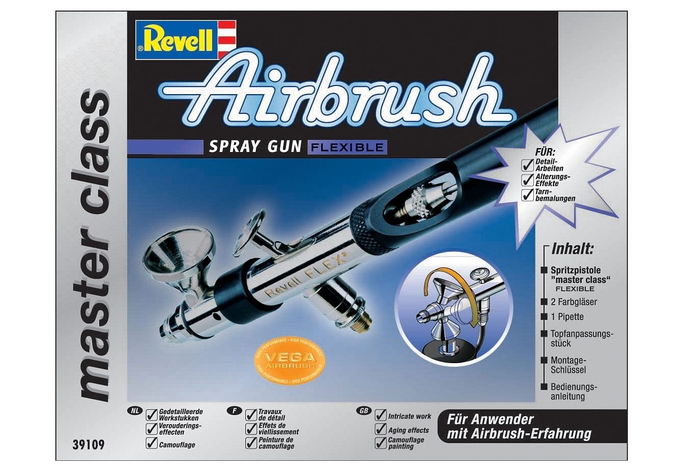 Revell® Farbsprühgerät »Airbrush-Pistole - Spray gun master class Flexible«  jetzt im %Sale
