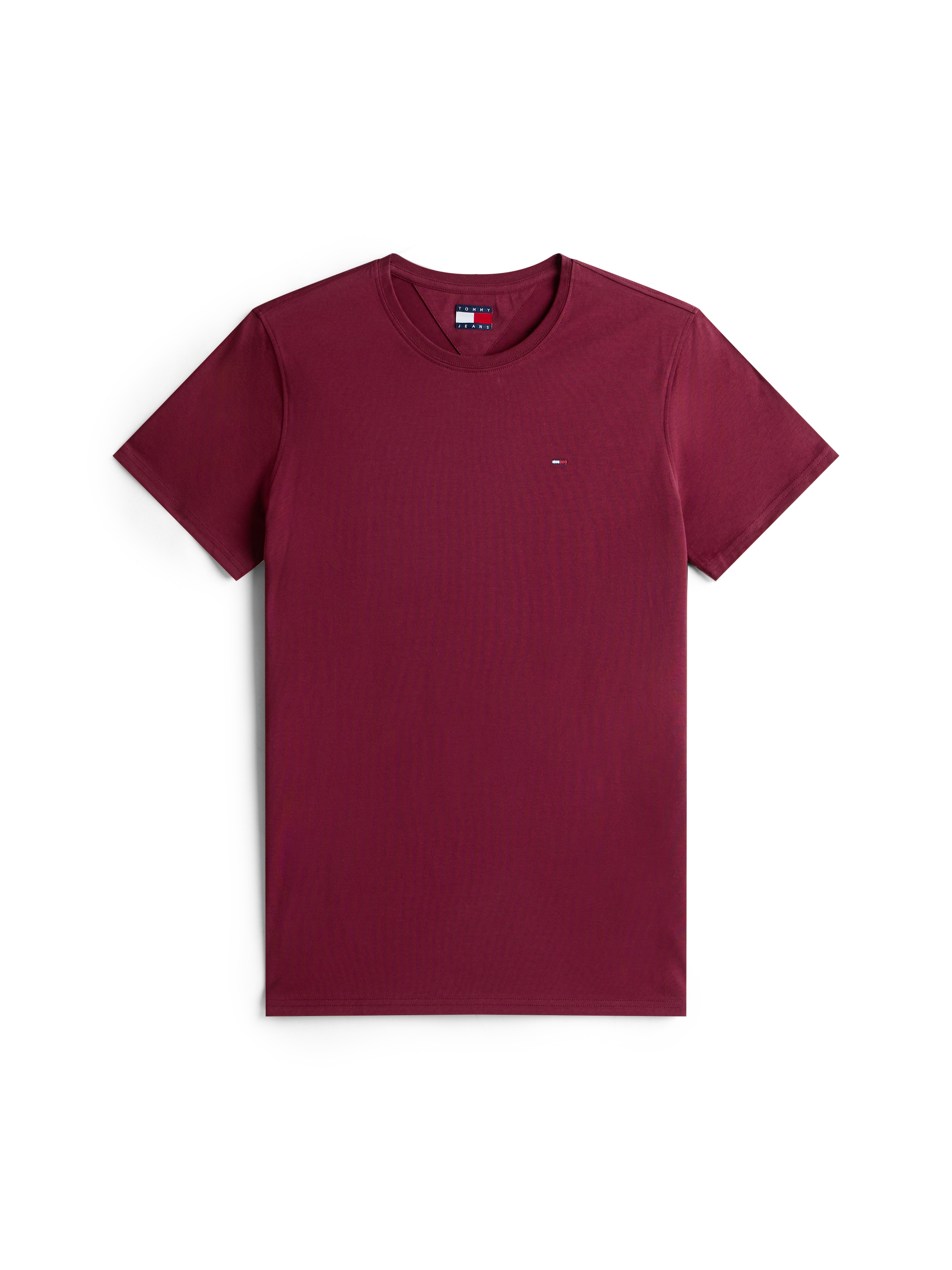 Tommy Jeans T-Shirt »TJM ESSENTIAL SOLID TEE«, mit Rundhalsausschnitt und dezenter Logo-Flag