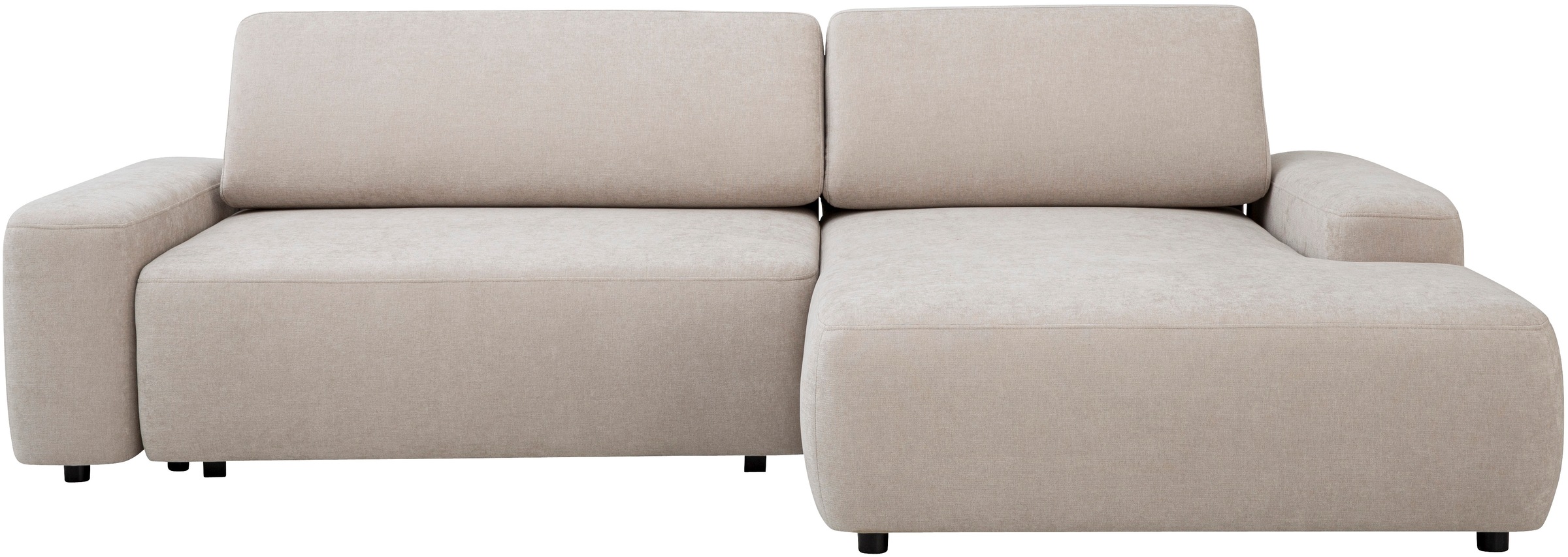 INOSIGN Ecksofa »TORGE (264cm), Schlafsofa in Cord, Samtvelours o Struktur günstig online kaufen