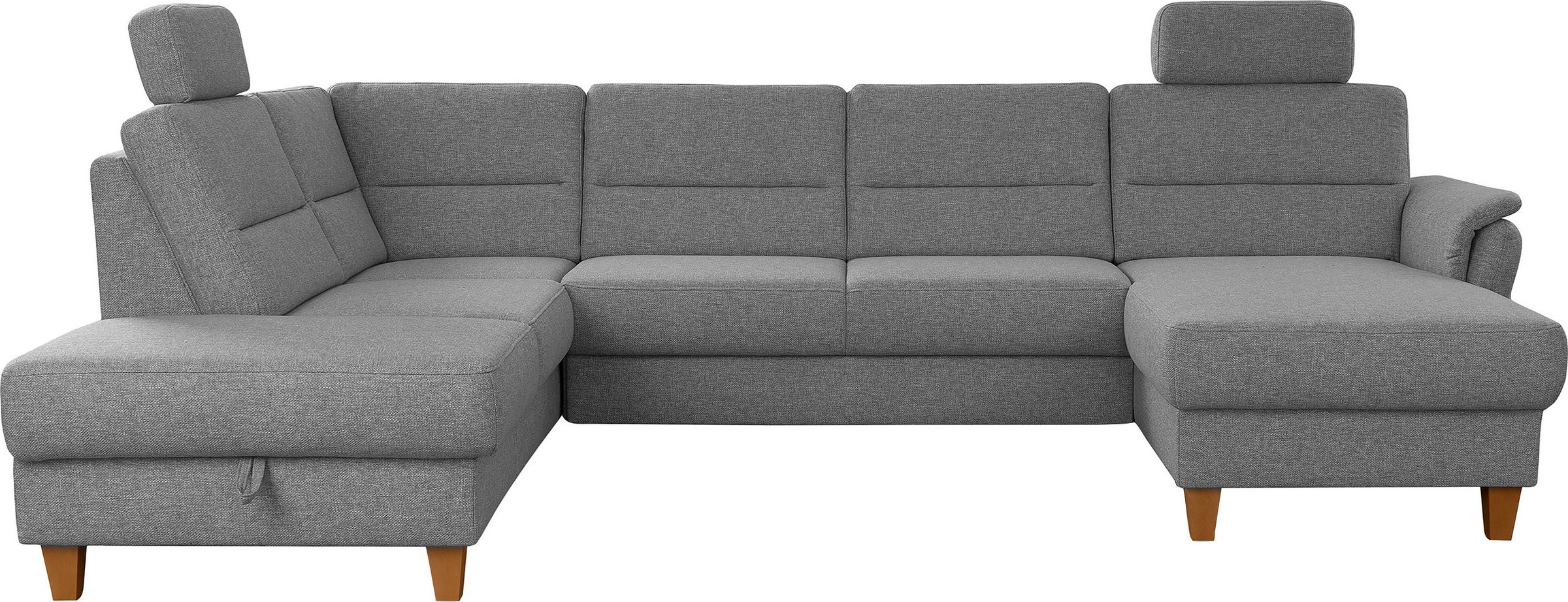 Home affaire Wohnlandschaft »Palmera U-Form, B: 308 cm« optional Bettfunkti günstig online kaufen