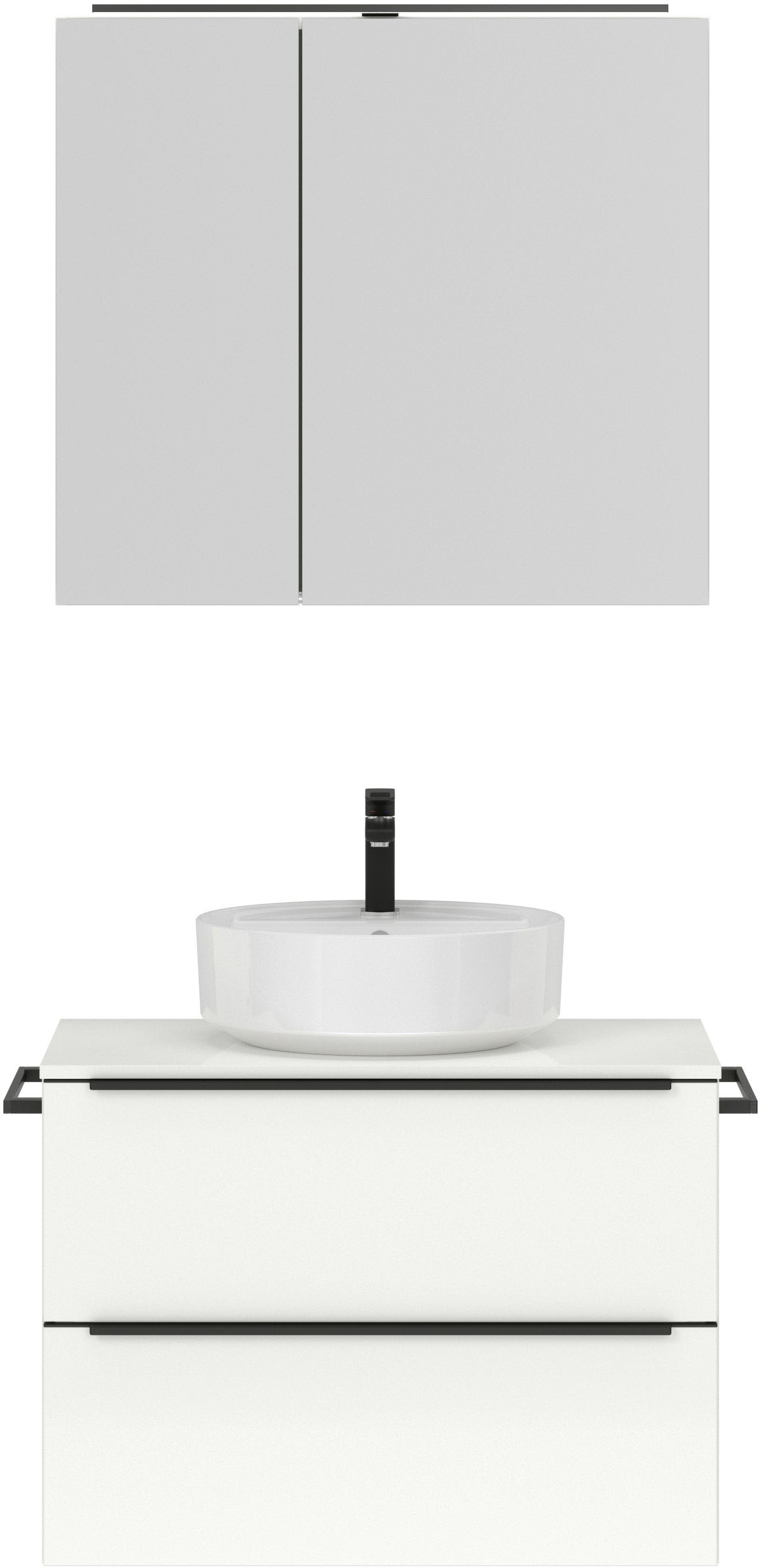 nobilia® Badmöbel-Set »Alvene« vormontiert, mit Soft-Close, 2 Stk. tlg. günstig online kaufen