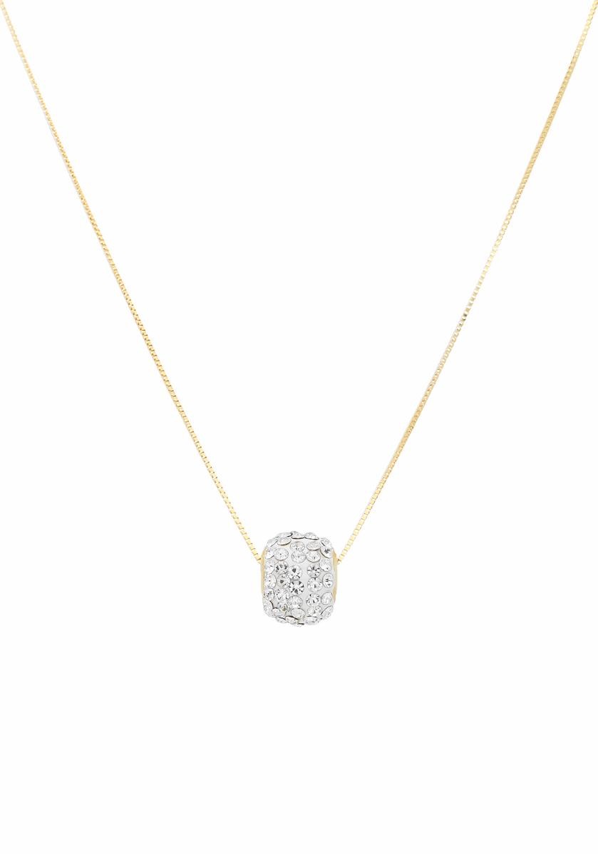 Firetti Kette mit Anhänger »Schmuck Geschenk Gold 585 Halsschmuck Halskette Goldkette Glitzer«, mit Kristall