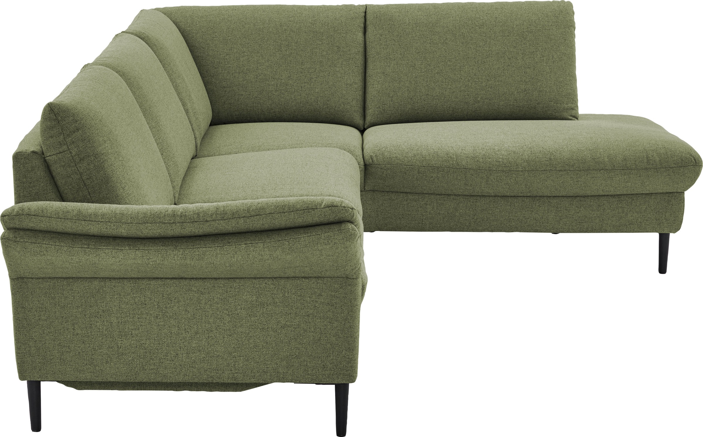 Places of Style Ecksofa »Sarsina: mit Tonnentaschen-Federkern, perfekt zum Entspannen L-Form«, inklusive 2 motorischen Relaxfunktionen mit Herz-Waage-Beschlag