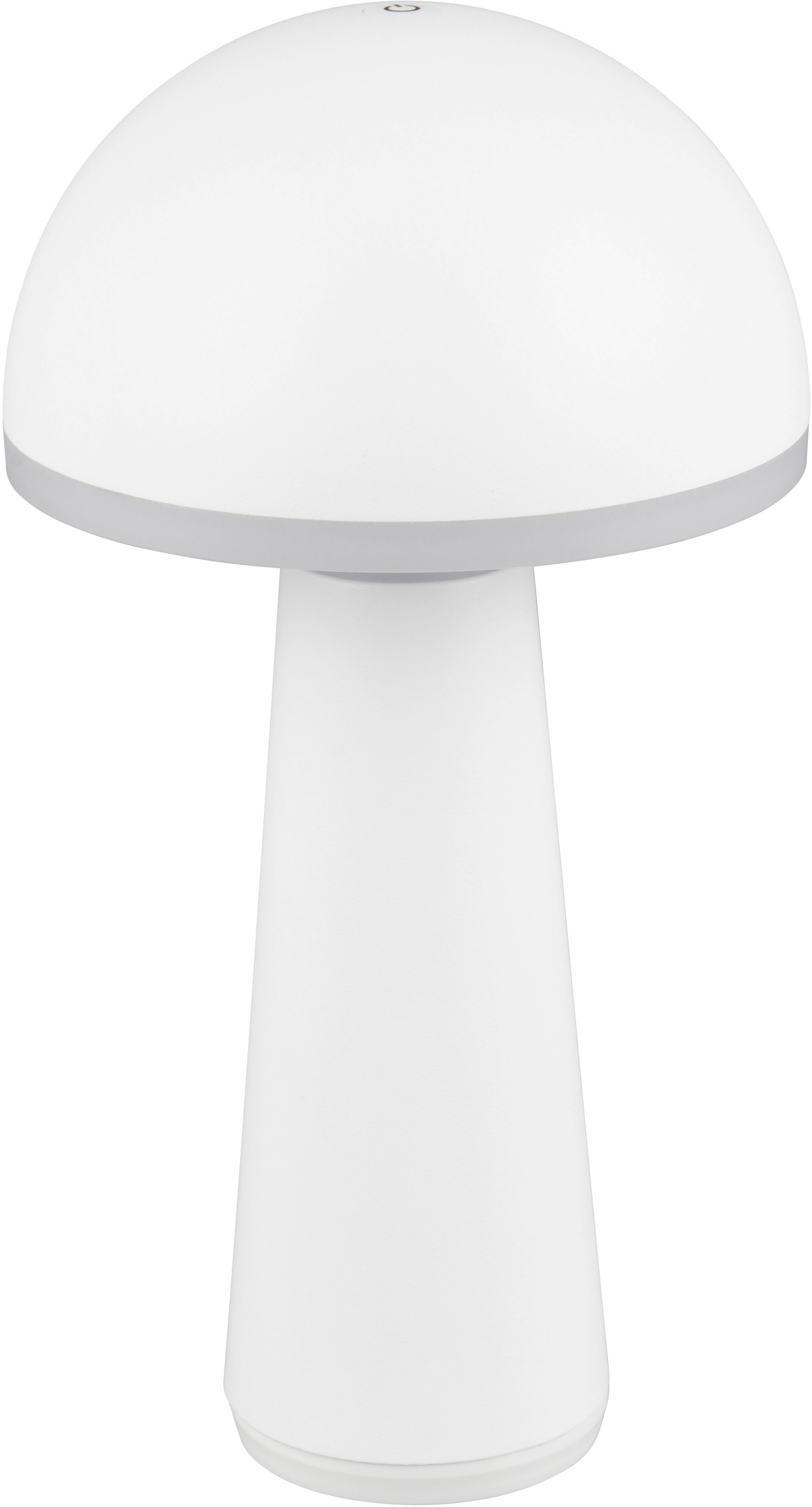 REALITY Leuchten LED Außen-Tischleuchte »FUNGO«, 1 flammig, Leuchtmittel LED-Board | LED fest integriert, Outdoor Akku Tischlampe inkl Ladestation USB-C, Lichtfarbe einstellbar