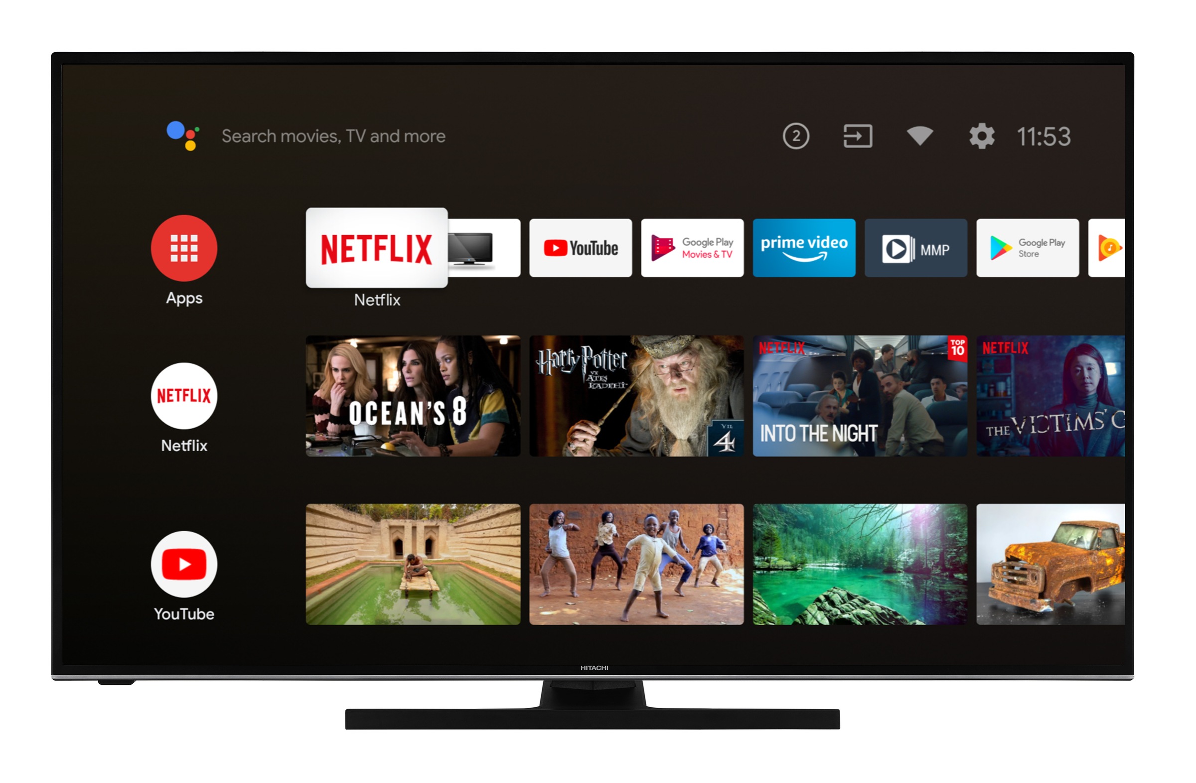 hitachi led fernseher u43ka6150 109 cm 43 4k ultra hd google tv smart tv android tv auf raten bestellen quelle de